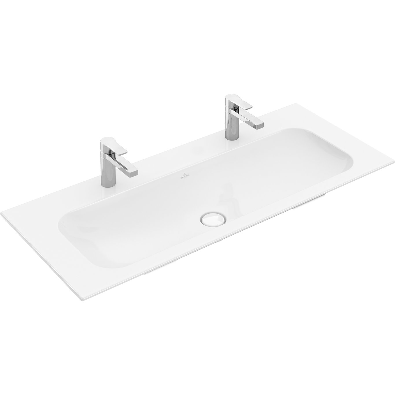 VILLEROY & BOCH FINION DOBBELSERVANT 120X50, HVIT ALPIN CERAMICPLUS U/OVERLØP VILLEROY & BOCH FINION DOBBELSERVANT 120X50, HVIT ALPIN CERAMICPLUS U/OVERLØP