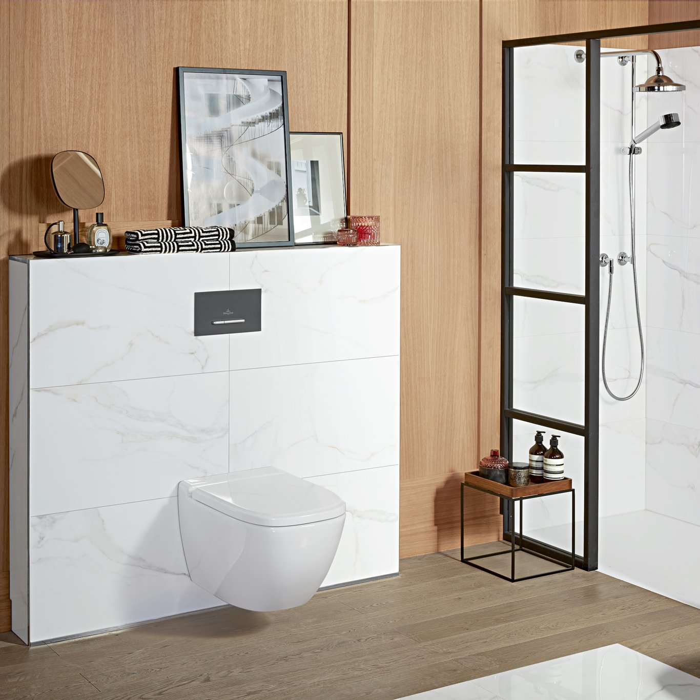 V&B VICONNECT E300 TRYKKPLATE MATT ANTRASITT/KROM V&B VICONNECT E300 TRYKKPLATE MATT ANTRASITT/KROM