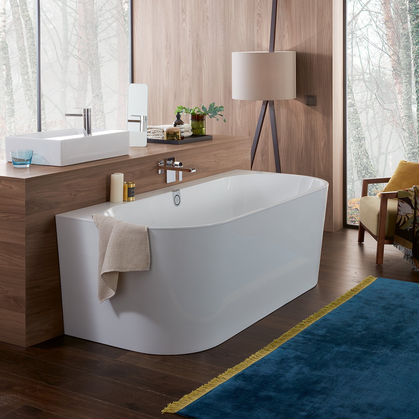 V&B OBERON 2.0 BACK-TO-WALL BADEKAR 180X80 HVIT ALPIN M/AVLØPSSETT I HVIT/KROM V&B OBERON 2.0 BACK-TO-WALL BADEKAR 180X80 HVIT ALPIN M/AVLØPSSETT I HVIT/KROM