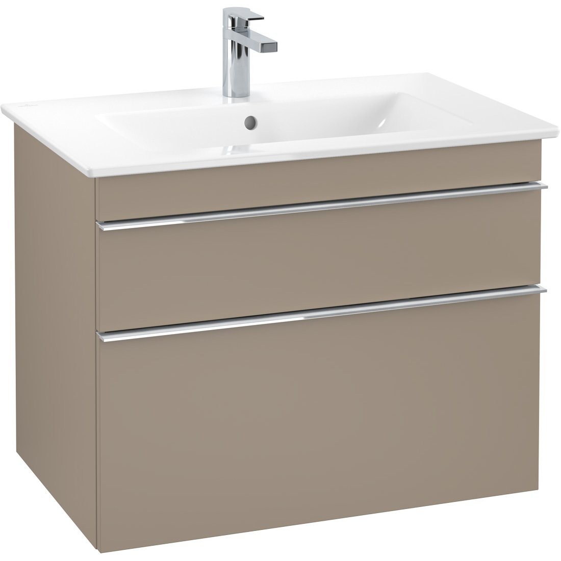 VILLEROY & BOCH VENTICELLO SERVANTSKAP TRØFFELGRÅ M/2 SKUFFER, 753 X 590 X 477 MM VILLEROY & BOCH VENTICELLO SERVANTSKAP TRØFFELGRÅ M/2 SKUFFER, 753 X 590 X 477 MM