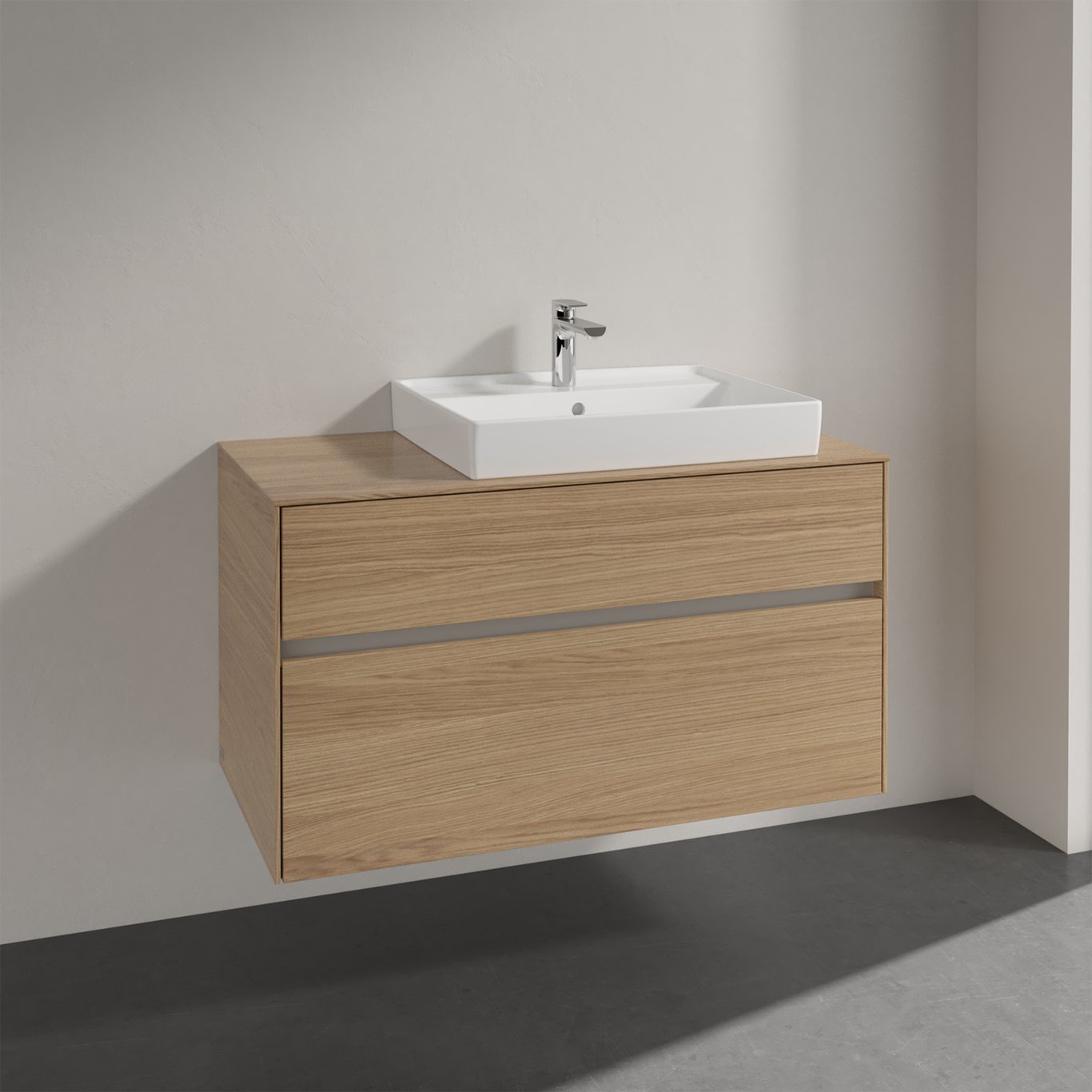 VILLEROY & BOCH COLLARO SERVANTSKAP 100 FOR SERVANT HØYRE 60 CM M/2 SKUFFER NORDISK EIK VILLEROY & BOCH COLLARO SERVANTSKAP 100 FOR SERVANT HØYRE 60 CM M/2 SKUFFER NORDISK EIK