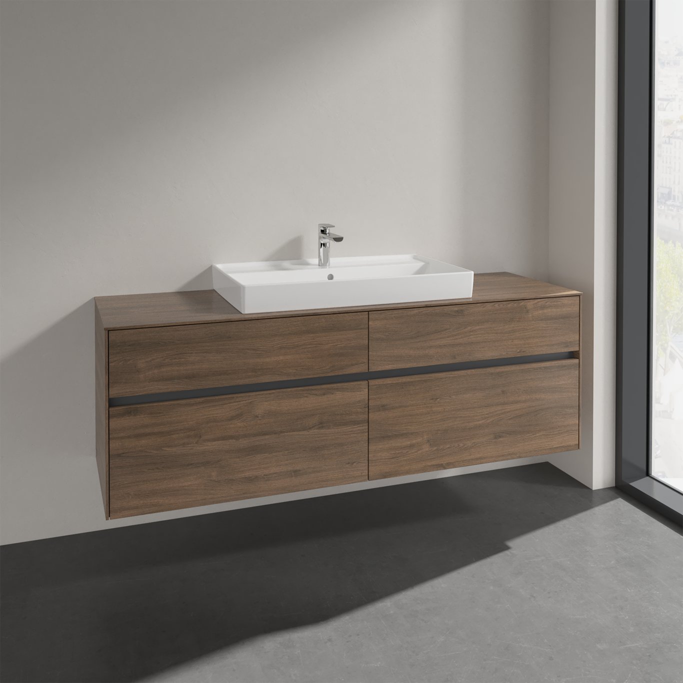 V&B COLLARO SERVANTSKAP 160 FOR SERVANT MIDT 80 CM M/4 SKUFFER ARIZONA EIK