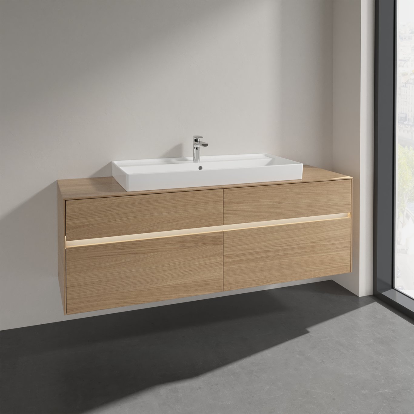 V&B COLLARO SERVANTSKAP 160 M/LYS FOR SERVANT MIDT 100 M/LYS CM M/4 SKUFFER NORDISK EIK V&B COLLARO SERVANTSKAP 160 M/LYS FOR SERVANT MIDT 100 M/LYS CM M/4 SKUFFER NORDISK EIK