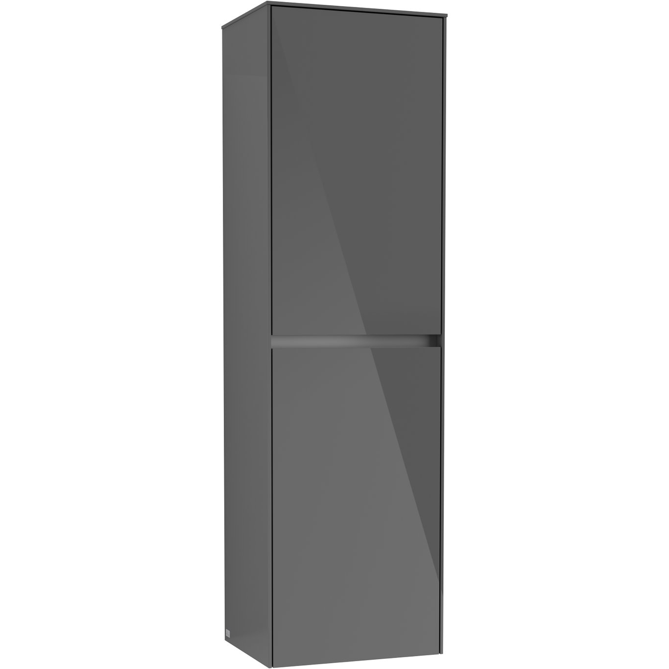 V&B COLLARO HØYSKAP 45 VENSTRE M/2 DØRER GRÅ HØYGLANS