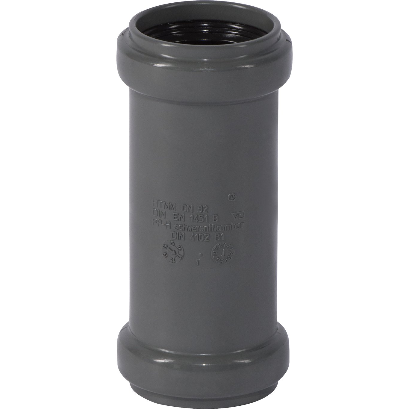 HT SAFE DOBBEL SKJØTEMUFFE PP GRÅ 32MM HT SAFE DOBBEL SKJØTEMUFFE PP GRÅ 32MM