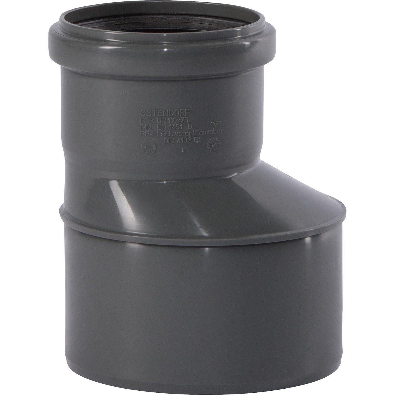 HT SAFE REDUKSJON PP GRÅ 110/75MM HT SAFE REDUKSJON PP GRÅ 110/75MM