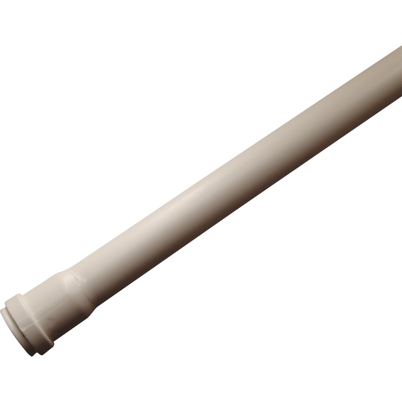 AVLØPSRØR 50MM PP HVIT 2M M/MUFFE AVLØPSRØR 50MM PP HVIT 2M M/MUFFE