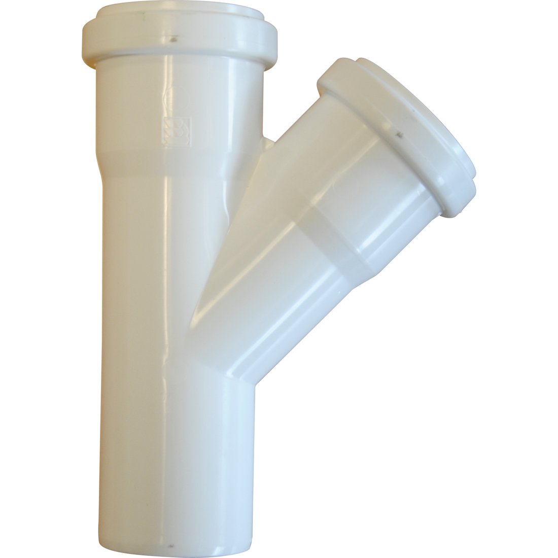 GRENRØR 50MM 45 GRD. PP HVIT