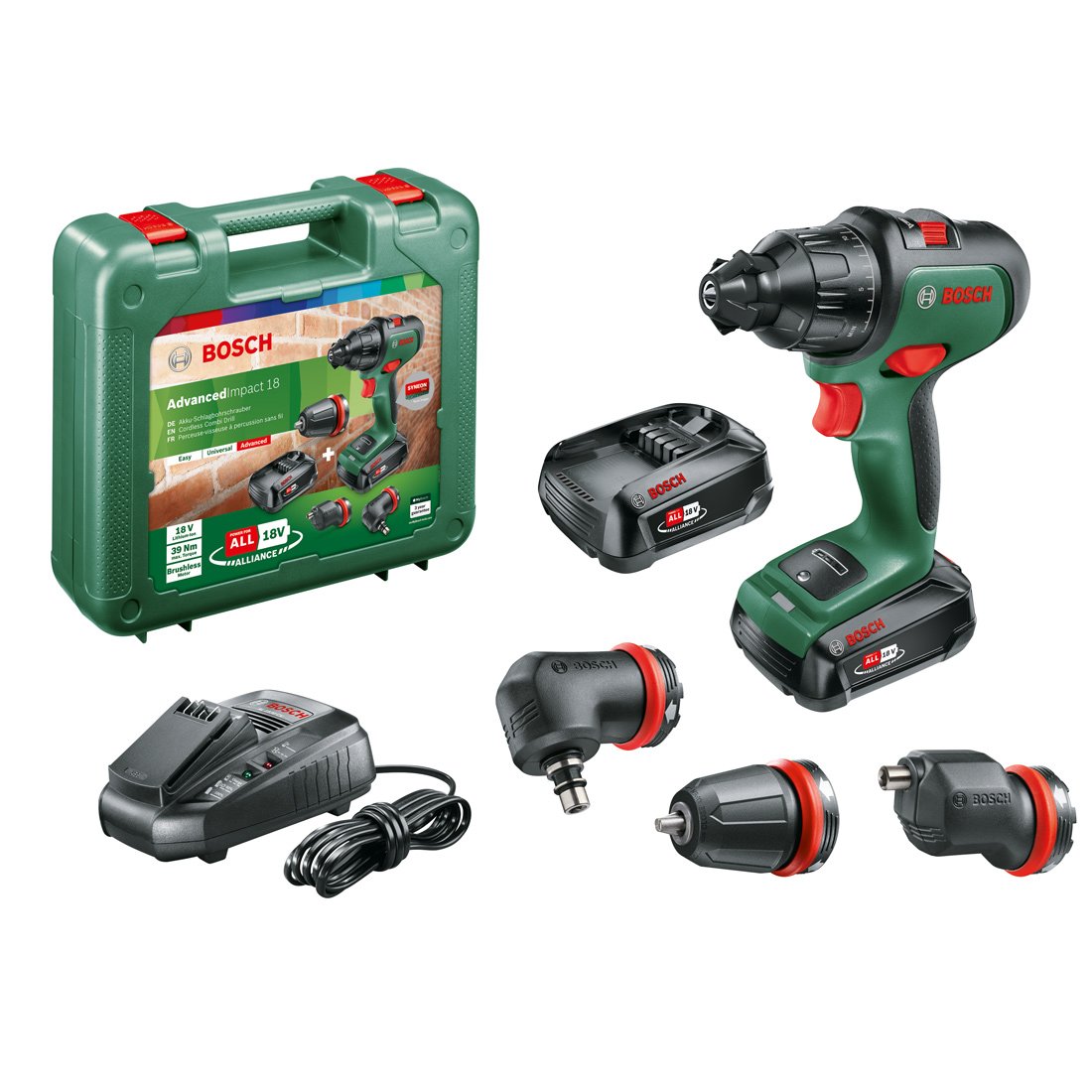 BOSCH SLAGDRILL ADVANCEDIMPACT 18V 2X2,5AH M/3 FORSATSER BOSCH SLAGDRILL ADVANCEDIMPACT 18V 2X2,5AH M/3 FORSATSER