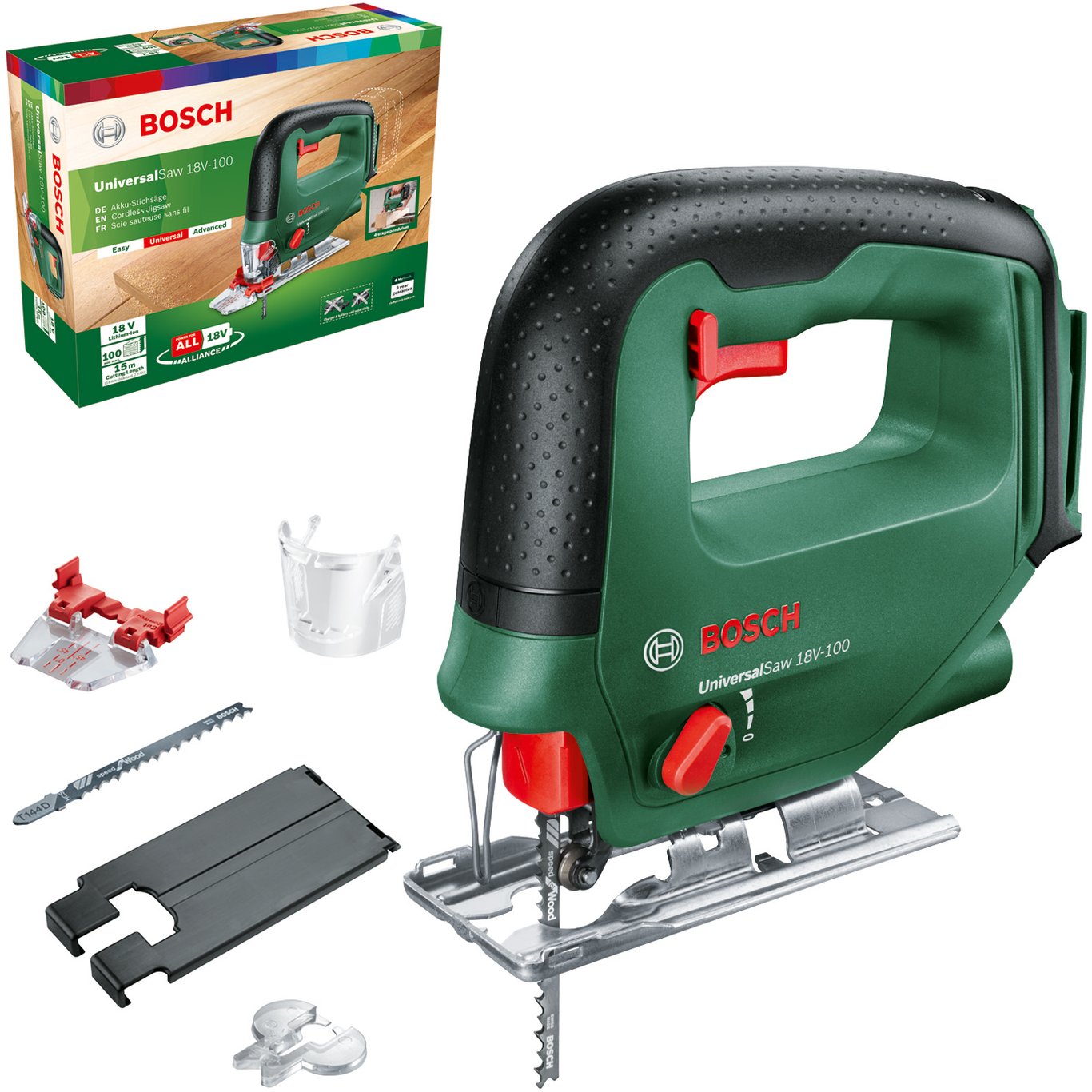 BOSCH STIKKSAG UNIVERSAL SAW 18V-100 SOLO BOSCH STIKKSAG UNIVERSAL SAW 18V-100 SOLO