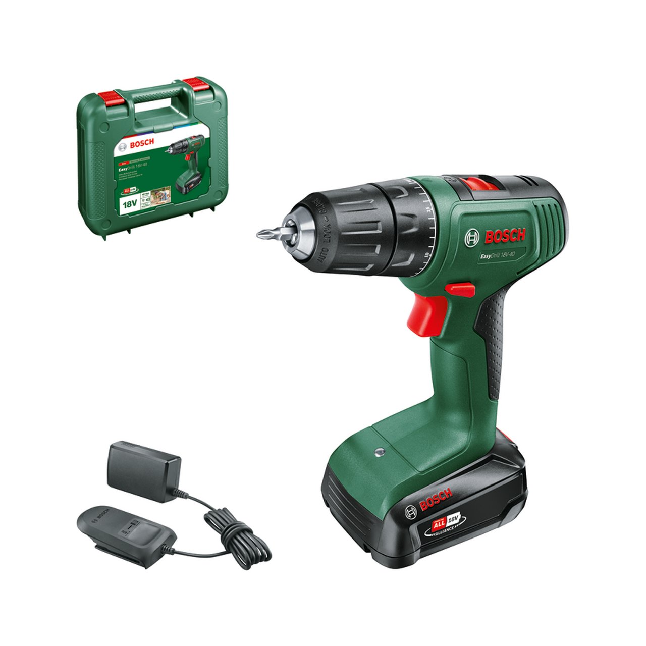 BOSCH BORSKRUTREKKER EASY DRILL 18V-40 1X2AH BOSCH BORSKRUTREKKER EASY DRILL 18V-40 1X2AH
