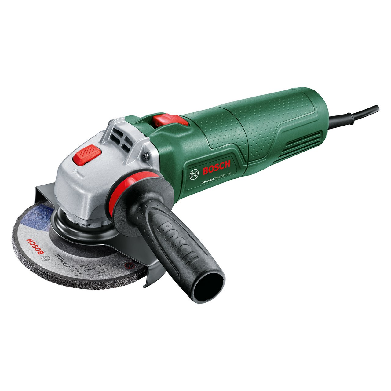 BOSCH VINKELSLIPER 850-125 2XKAPP 1XSLIPESKIVE BOSCH VINKELSLIPER 850-125 2XKAPP 1XSLIPESKIVE