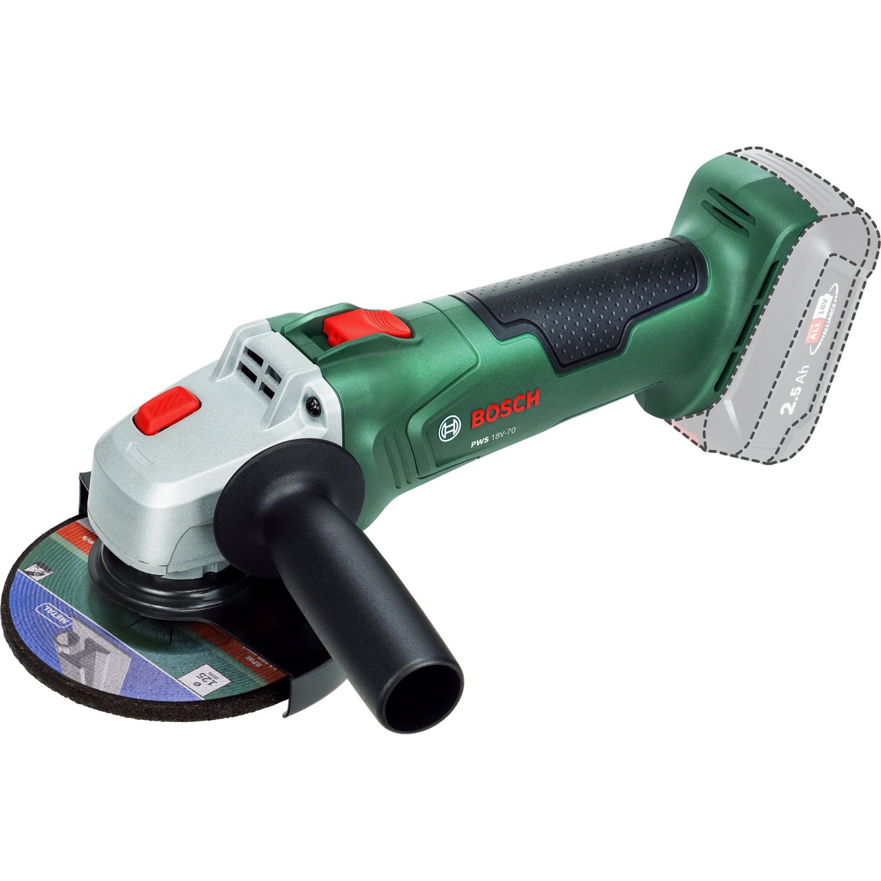 BOSCH VINKELSLIPER PWS 18V-70 125MM