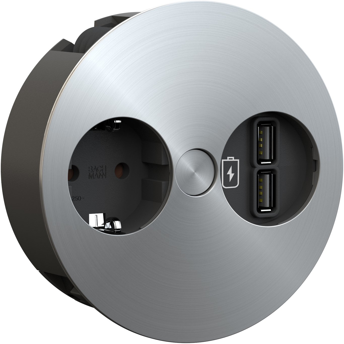 BACHMANN TWIST STIKKONTAKT MED DOBBEL USB BACHMANN TWIST STIKKONTAKT MED DOBBEL USB