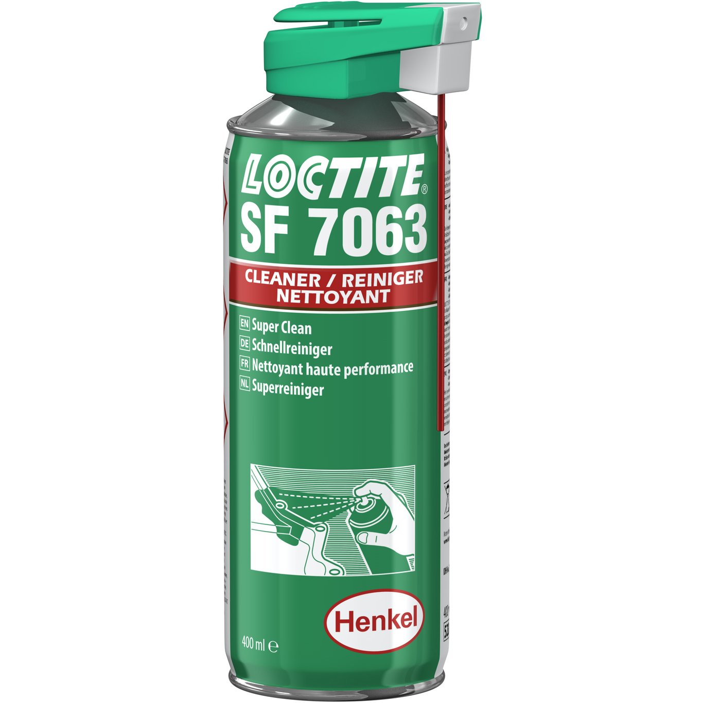 LOCTITE SF 7063 RENGJØRINGSMIDDEL, 400 ML LOCTITE SF 7063 RENGJØRINGSMIDDEL, 400 ML