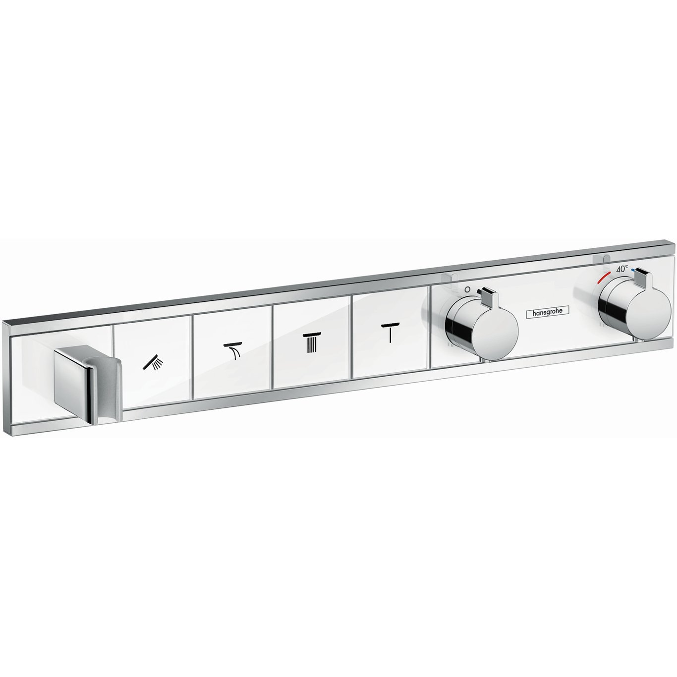 HANSGROHE RAINSELECT DUSJTERMOSTAT TIL INNBYGGING 4 UTTAK HVIT/KROM HANSGROHE RAINSELECT DUSJTERMOSTAT TIL INNBYGGING 4 UTTAK HVIT/KROM