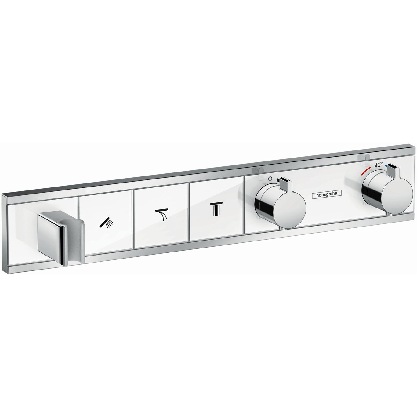HANSGROHE RAINSELECT DUSJTERMOSTAT TIL INNBYGGING 3 UTTAK HVIT/KROM