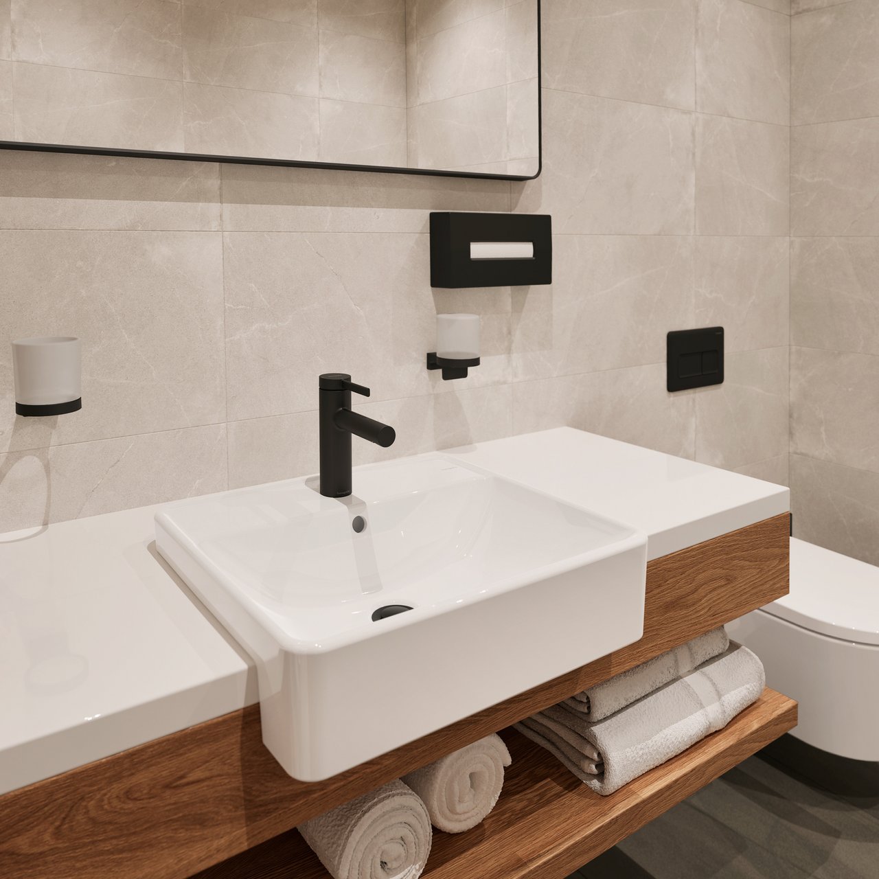 HANSGROHE ZEISIS S 100 SERVANTARMATUR COOLSTART M/POP-UP MATT SORT HANSGROHE ZEISIS S 100 SERVANTARMATUR COOLSTART M/POP-UP MATT SORT