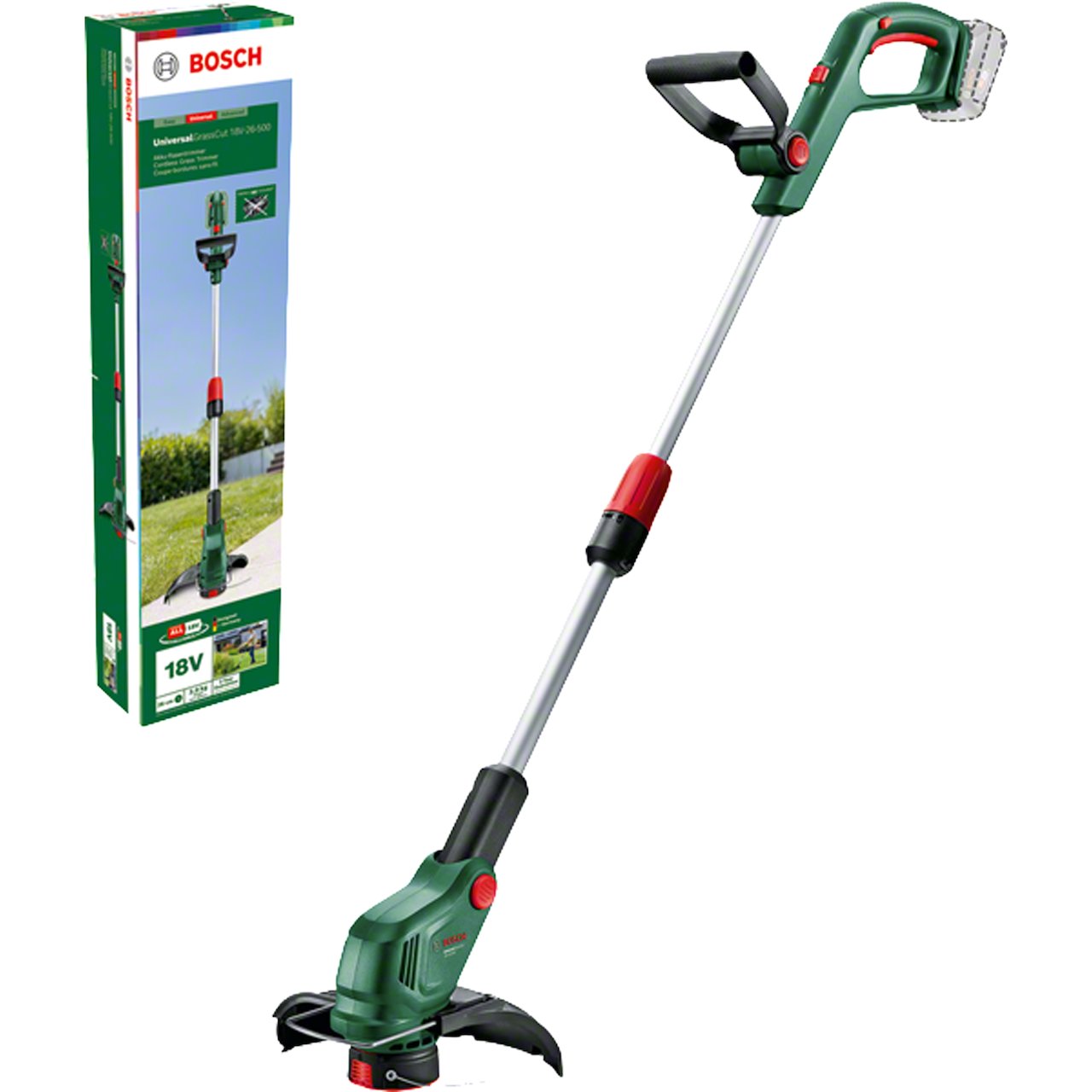 BOSCH GRESSTRIMMER UNIGRASSCUT 18V-26-500 SOLO BOSCH GRESSTRIMMER UNIGRASSCUT 18V-26-500 SOLO