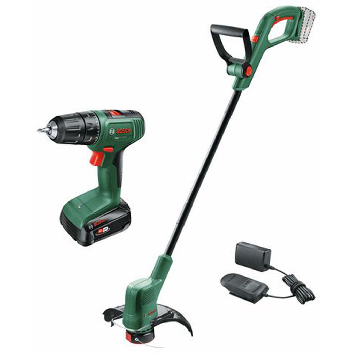 BOSCH BORSKRUTREKKER EASY 18V 2AH M/TRIMMER BOSCH BORSKRUTREKKER EASY 18V 2AH M/TRIMMER