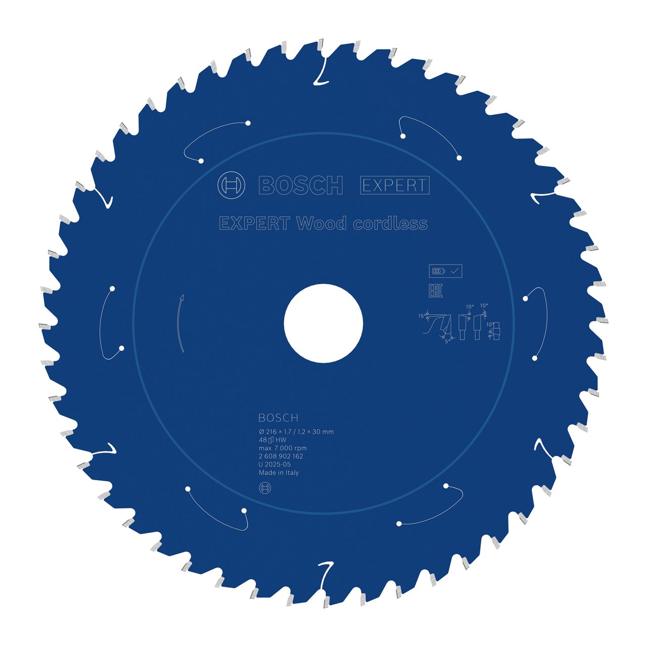 BOSCH SAGBLAD 216X30X1,7 48T 5G WO CL EXP BOSCH SAGBLAD 216X30X1,7 48T 5G WO CL EXP