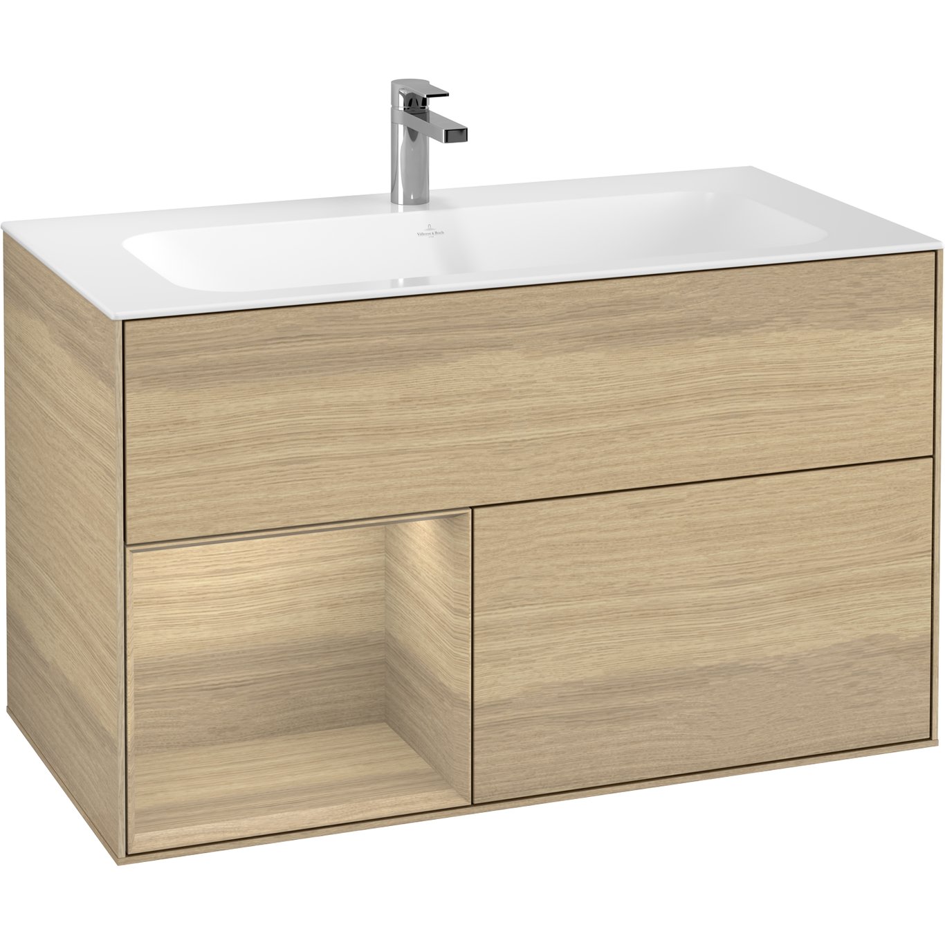 V&B FINION SERVANTSKAP 100 EIK FINÉR EMOTION-LYS VENSTRESTILT EIKEFINÉR HYLLE V&B FINION SERVANTSKAP 100 EIK FINÉR EMOTION-LYS VENSTRESTILT EIKEFINÉR HYLLE