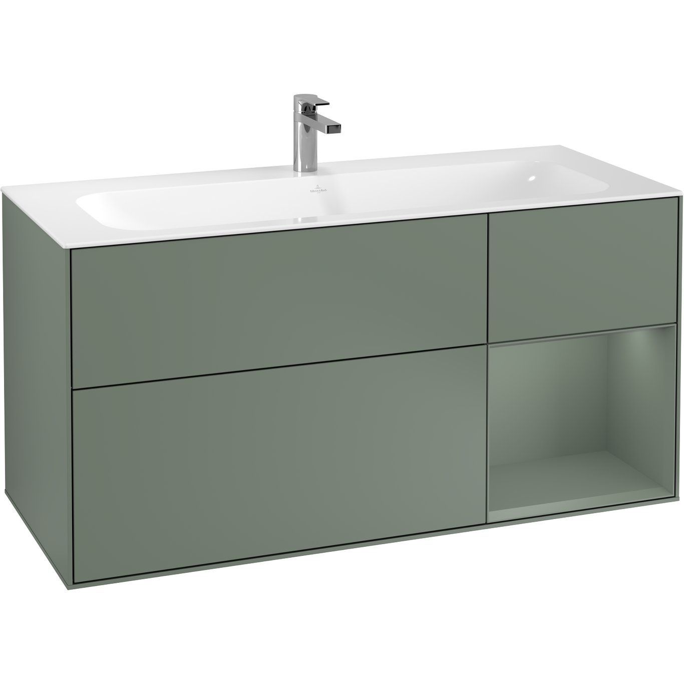 V&B FINION SERVANTSKAP 120 OLIVEN MATT LAKK EMOTION-LYS, HØYRESTILT OLIVENGRØNN HYLLE V&B FINION SERVANTSKAP 120 OLIVEN MATT LAKK EMOTION-LYS, HØYRESTILT OLIVENGRØNN HYLLE