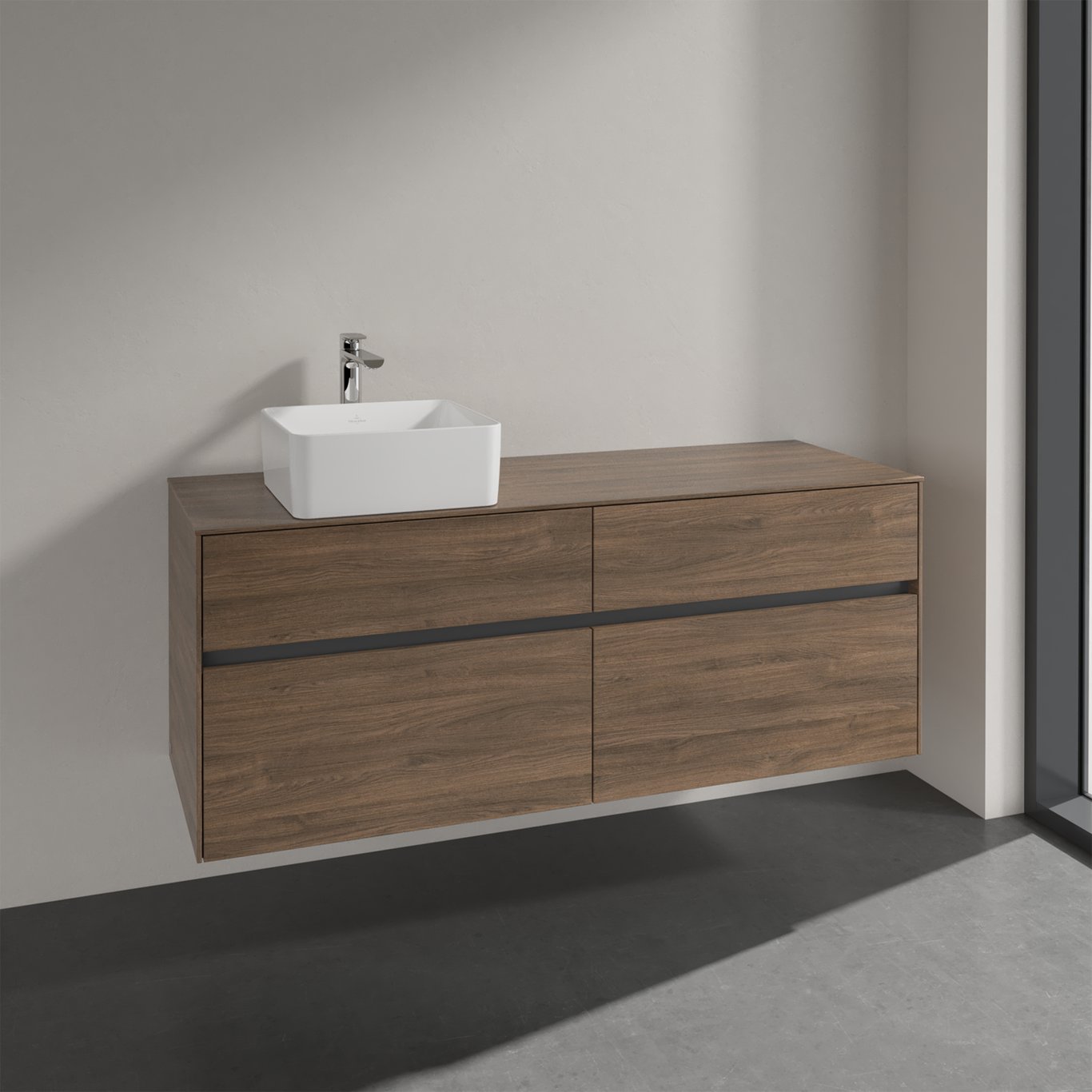 V&B COLLARO SERVANTSKAP 140 FOR SERVANT VENSTRE M/4 SKUFFER ARIZONA EIK