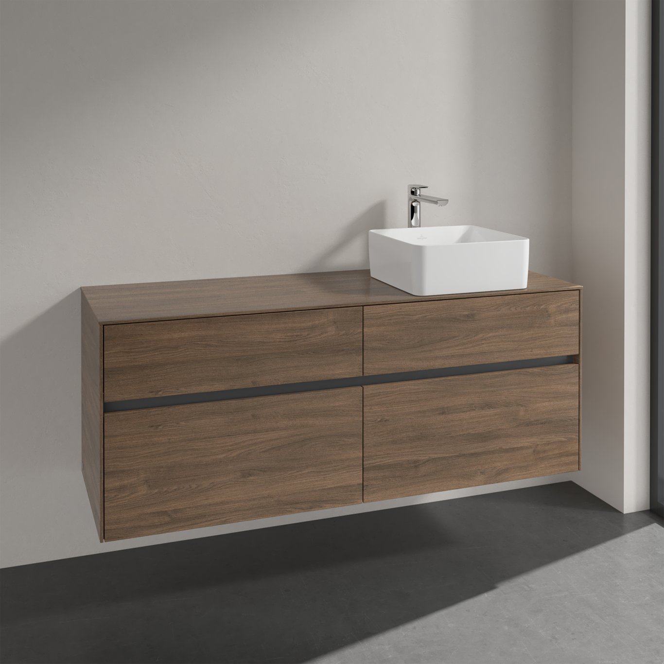 V&B COLLARO SERVANTSKAP 140 FOR SERVANT HØYRE M/4 SKUFFER ARIZONA EIK V&B COLLARO SERVANTSKAP 140 FOR SERVANT HØYRE M/4 SKUFFER ARIZONA EIK