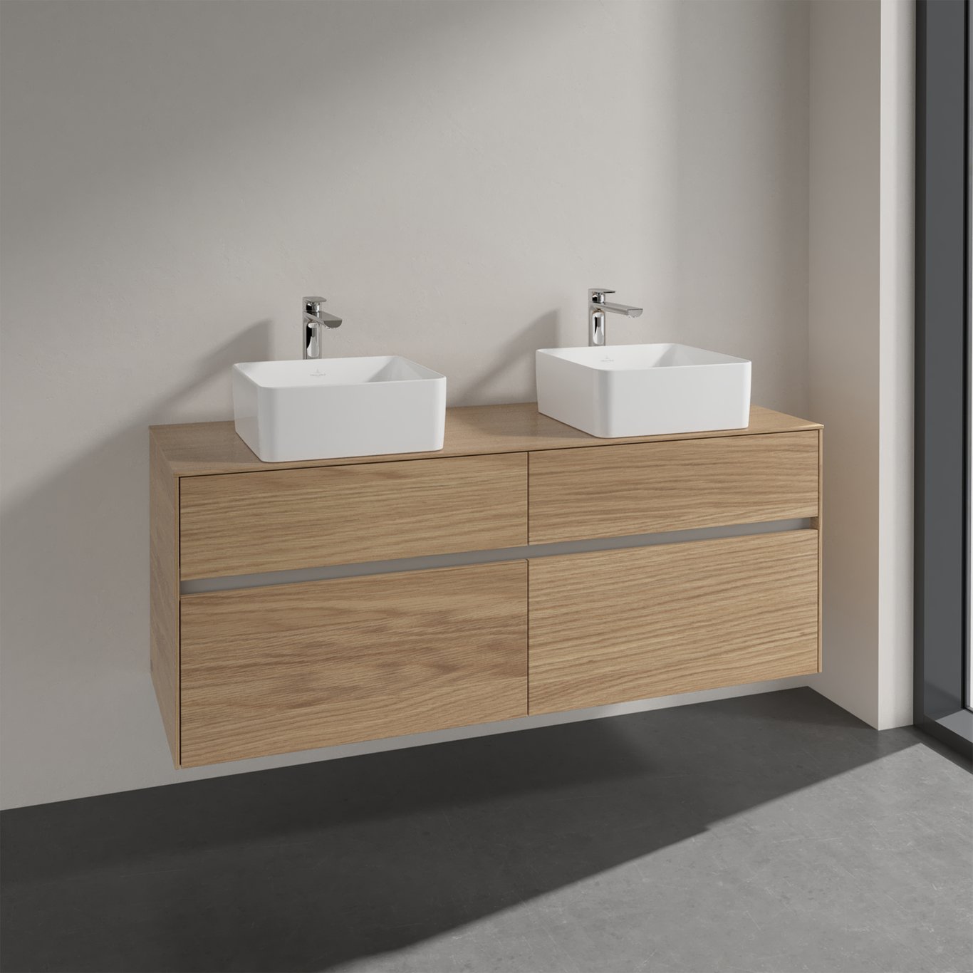 V&B COLLARO SERVANTSKAP 140 FOR 2 SERVANTER M/4 SKUFFER NORDISK EIK