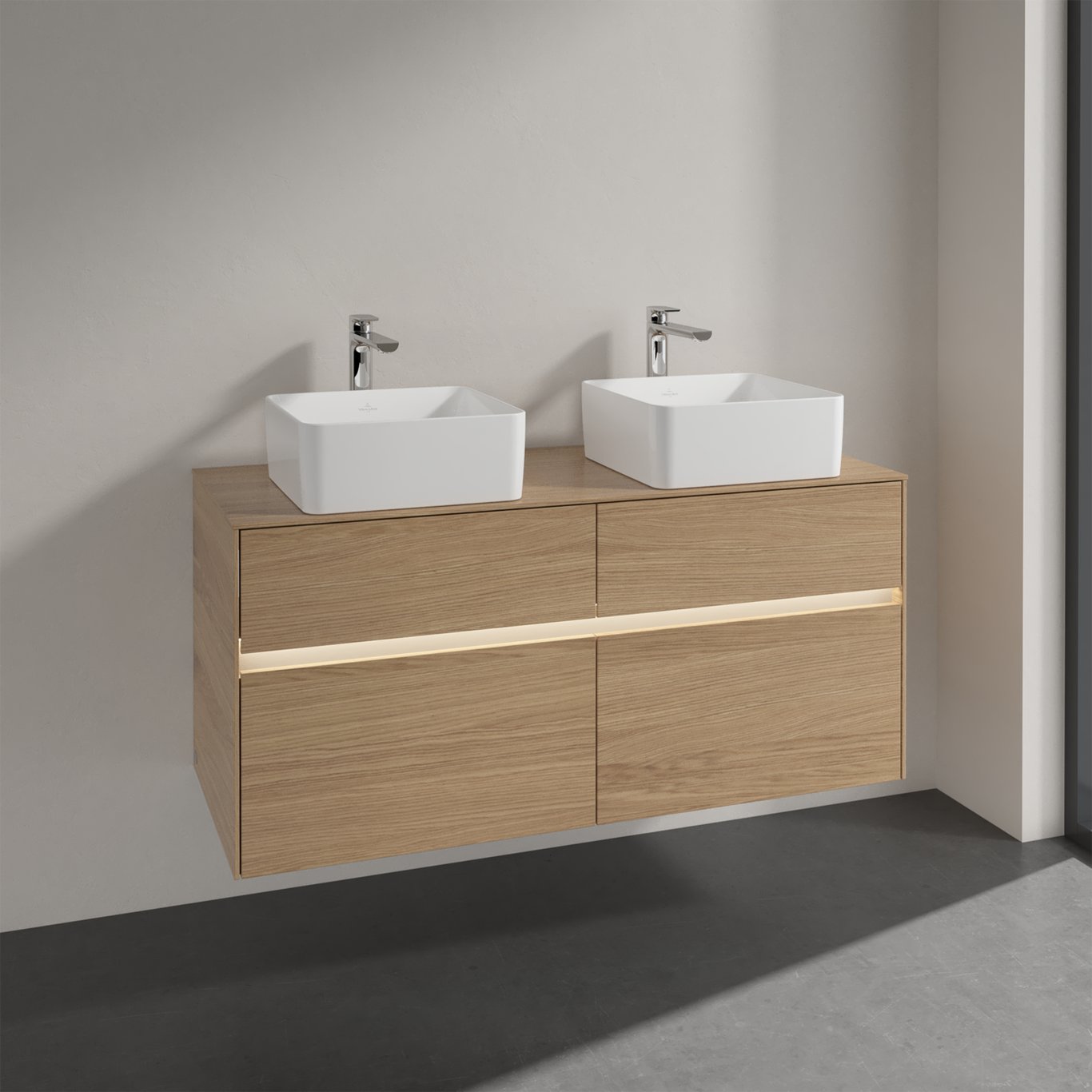 V&B COLLARO SERVANTSKAP 120 M/LYS FOR 2 SERVANTER M/4 SKUFFER NORDISK EIK V&B COLLARO SERVANTSKAP 120 M/LYS FOR 2 SERVANTER M/4 SKUFFER NORDISK EIK