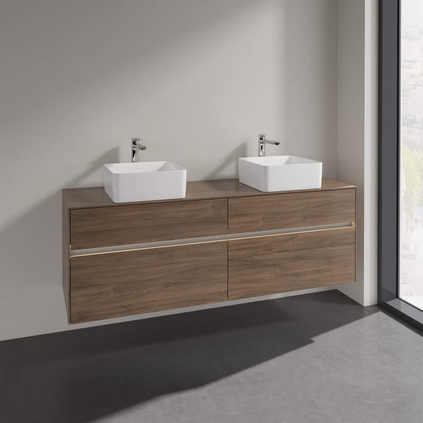 V&B COLLARO SERVANTSKAP 160 M/LYS FOR 2 SERVANTER M/4 SKUFFER ARIZONA EIK