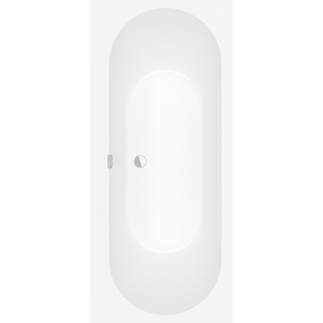 V&B OBERON 2.0 BADEKAR 170X75 FOR INNBYGGING STONE WHITE M/AVLØPSSETT I SORT/STONE WHITE V&B OBERON 2.0 BADEKAR 170X75 FOR INNBYGGING STONE WHITE M/AVLØPSSETT I SORT/STONE WHITE