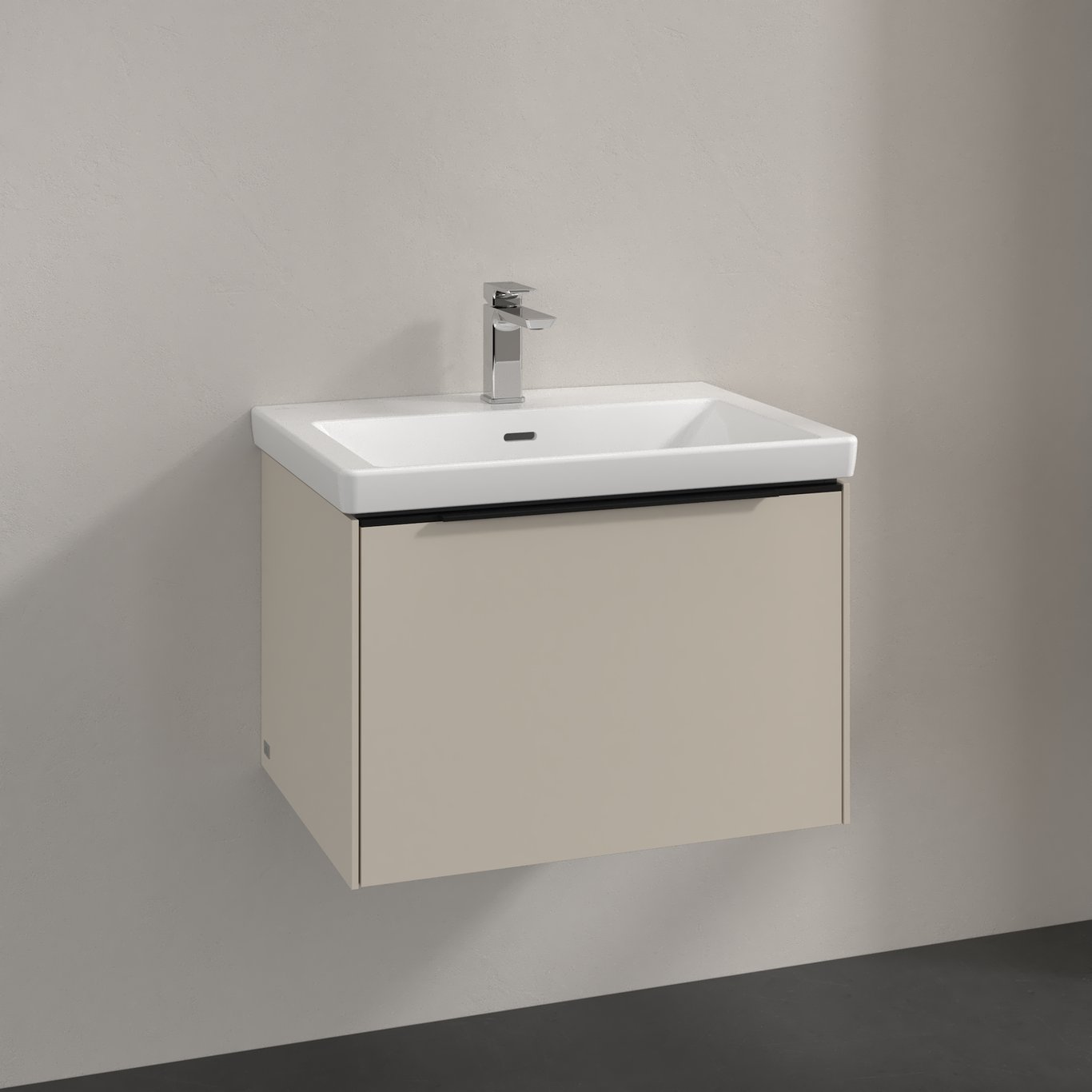 V&B SUBWAY 3.0 SERVANTSKAP 66X42 CASHMERE GREY HÅNDTAK I VOLCANO BLACK V&B SUBWAY 3.0 SERVANTSKAP 66X42 CASHMERE GREY HÅNDTAK I VOLCANO BLACK