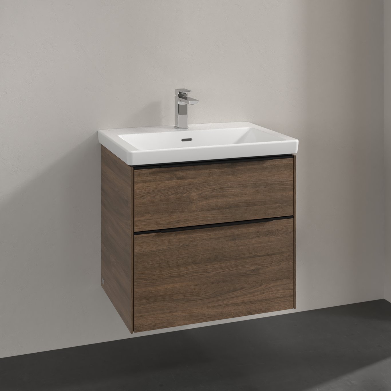 V&B SUBWAY 3.0 SERVANTSKAP 62X57 ARIZONA OAK HÅNDTAK I VOLCANO BLACK V&B SUBWAY 3.0 SERVANTSKAP 62X57 ARIZONA OAK HÅNDTAK I VOLCANO BLACK