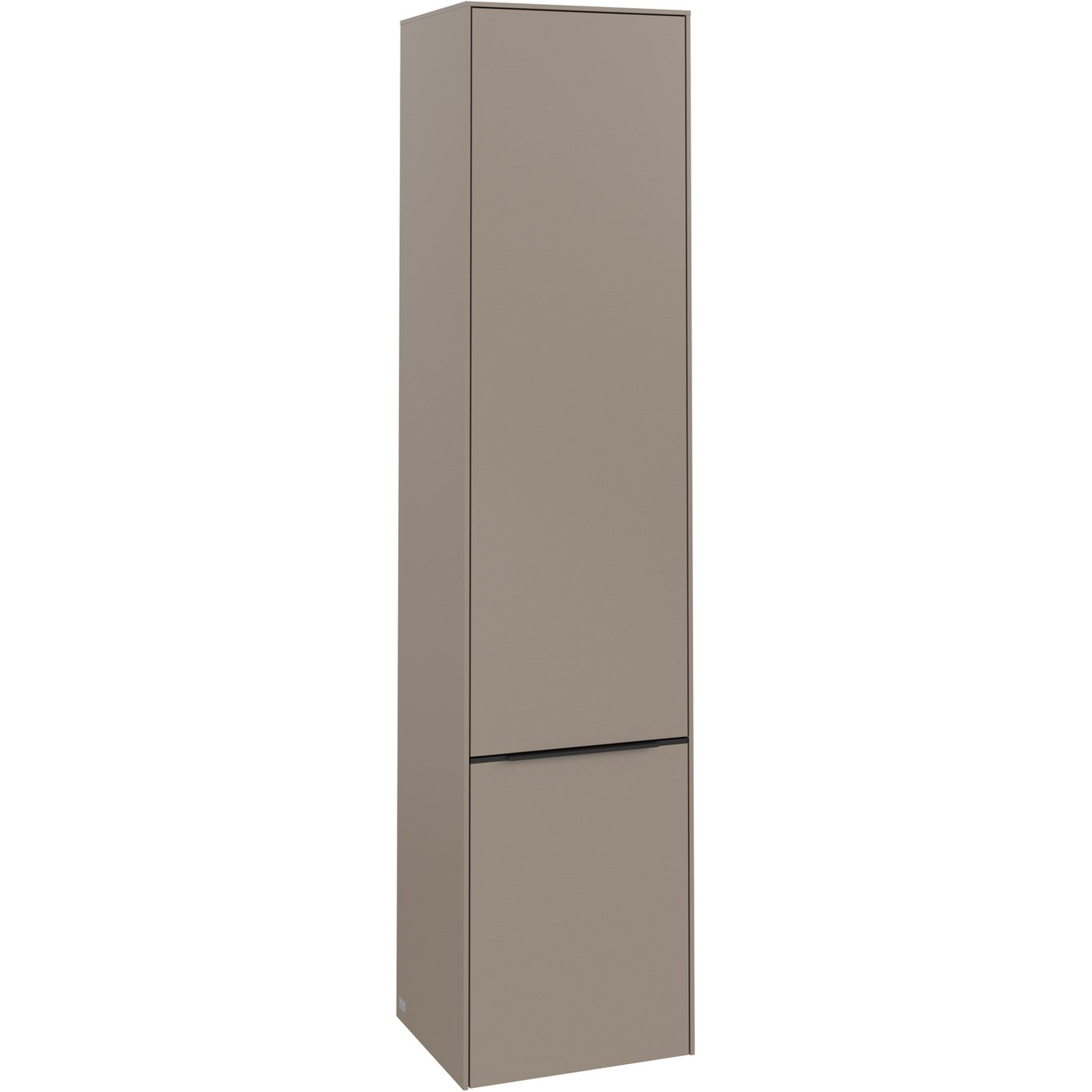 V&B SUBWAY 3.0 HØYSKAP 40X171 VENSTRE 2 DØRER TAUPE HÅNDTAK I VOLCANO BLACK V&B SUBWAY 3.0 HØYSKAP 40X171 VENSTRE 2 DØRER TAUPE HÅNDTAK I VOLCANO BLACK