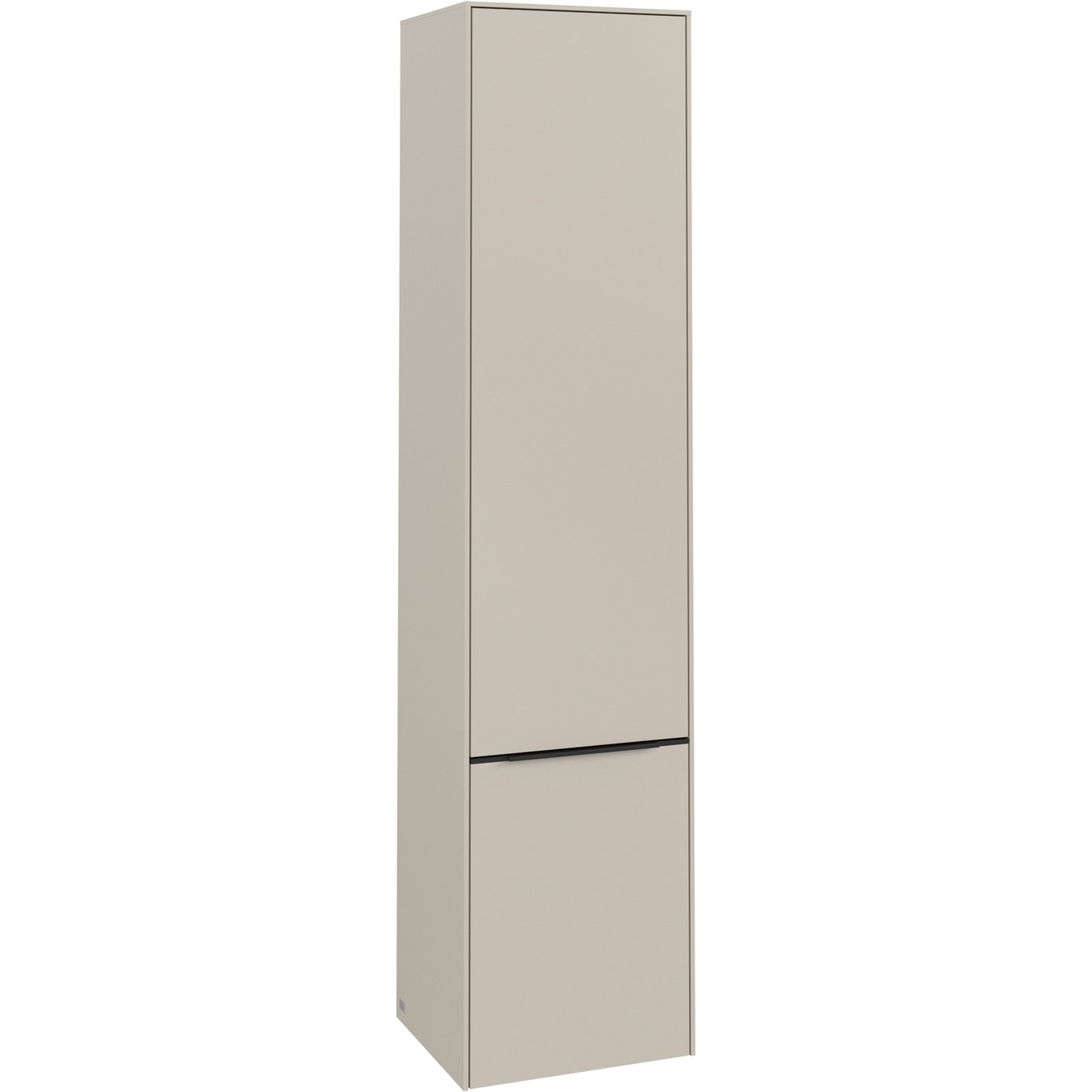 V&B SUBWAY 3.0 HØYSKAP 40X171 VENSTRE 2 DØRER CASHMERE GREY HÅNDTAK I VOLCANO BLACK