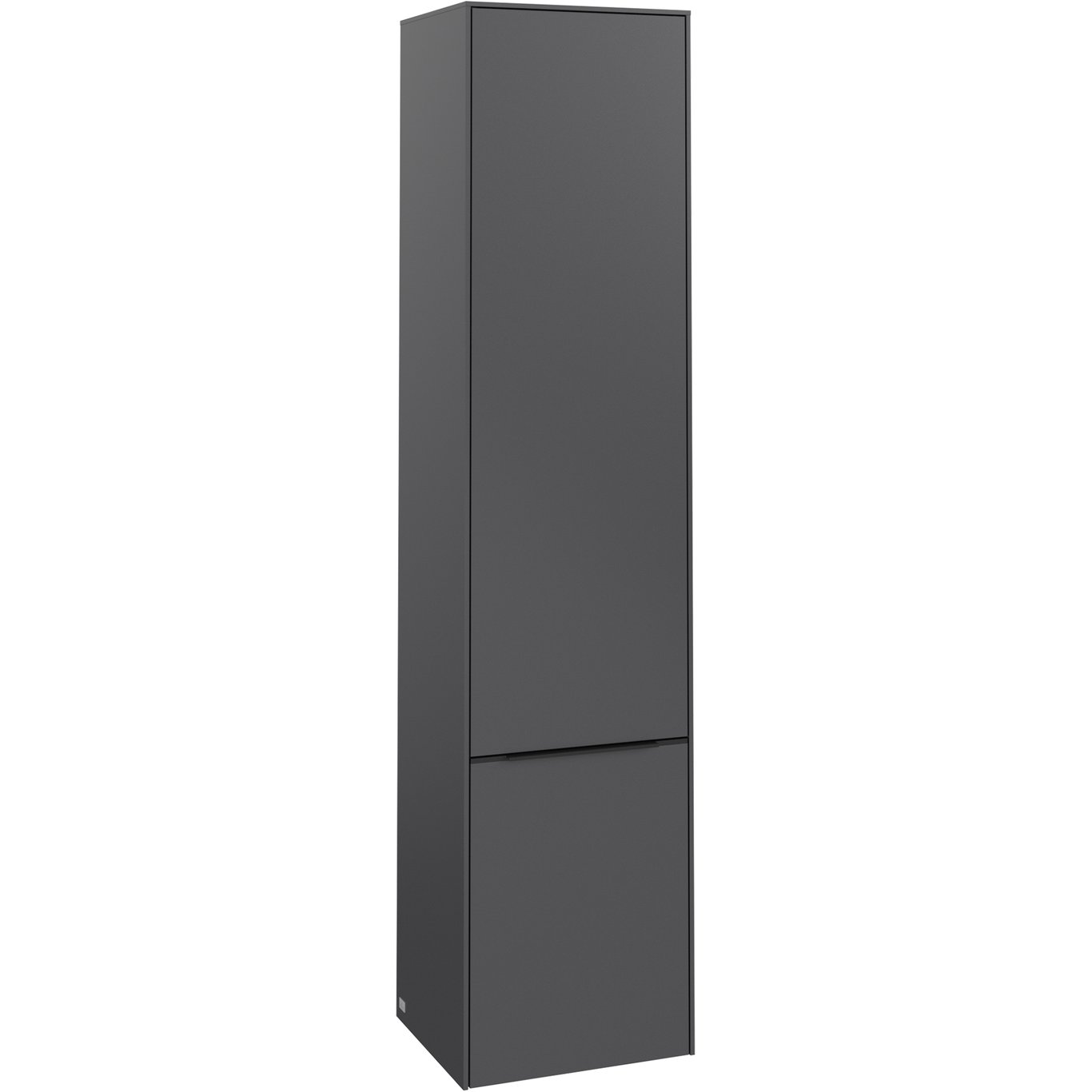 V&B SUBWAY 3.0 HØYSKAP 40X171 VENSTRE 2 DØRER BLACK GRAPHITE HÅNDTAK I VOLCANO