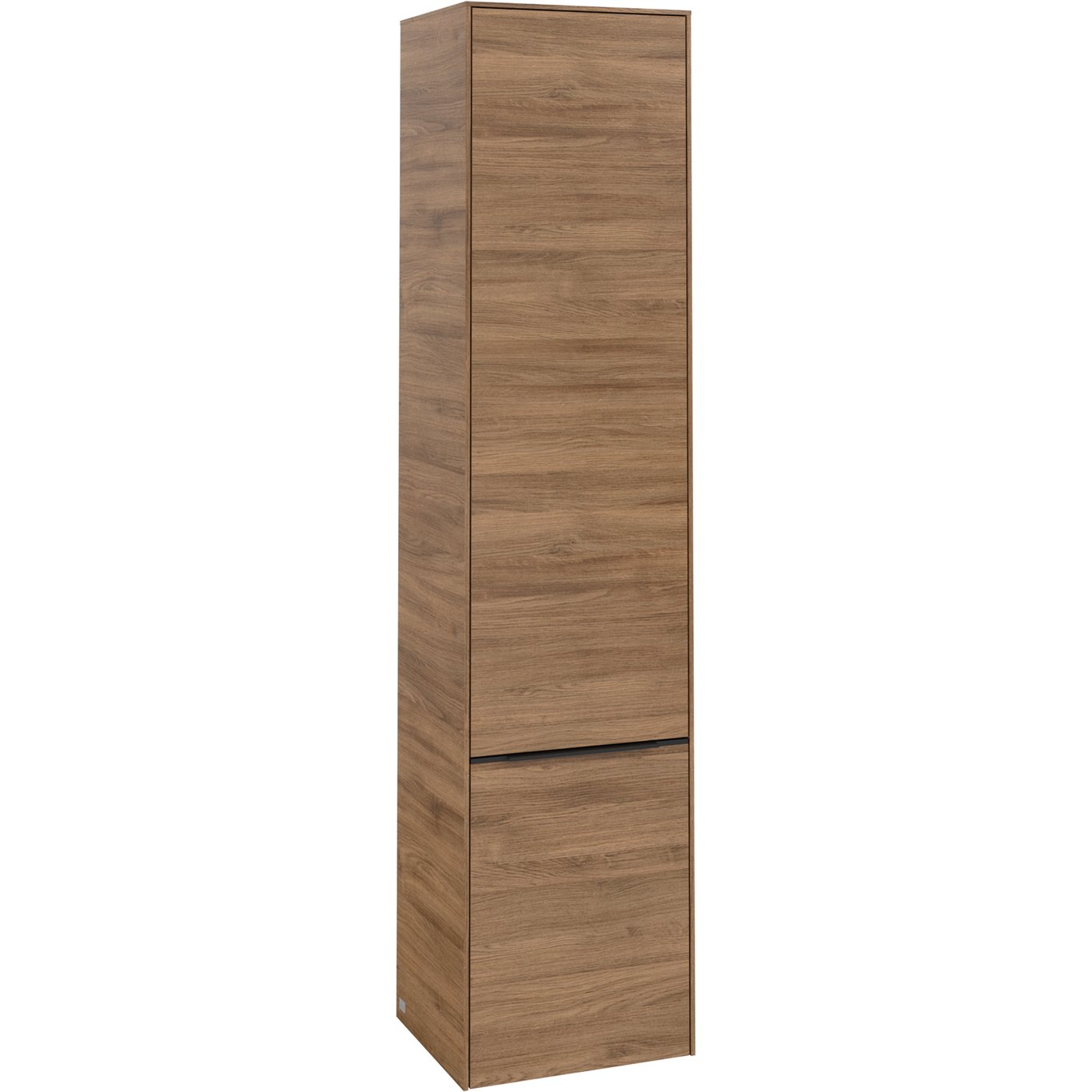 V&B SUBWAY 3.0 HØYSKAP 40X171 VENSTRE 2 DØRER KANSAS OAK HÅNDTAK I VOLCANO BLACK