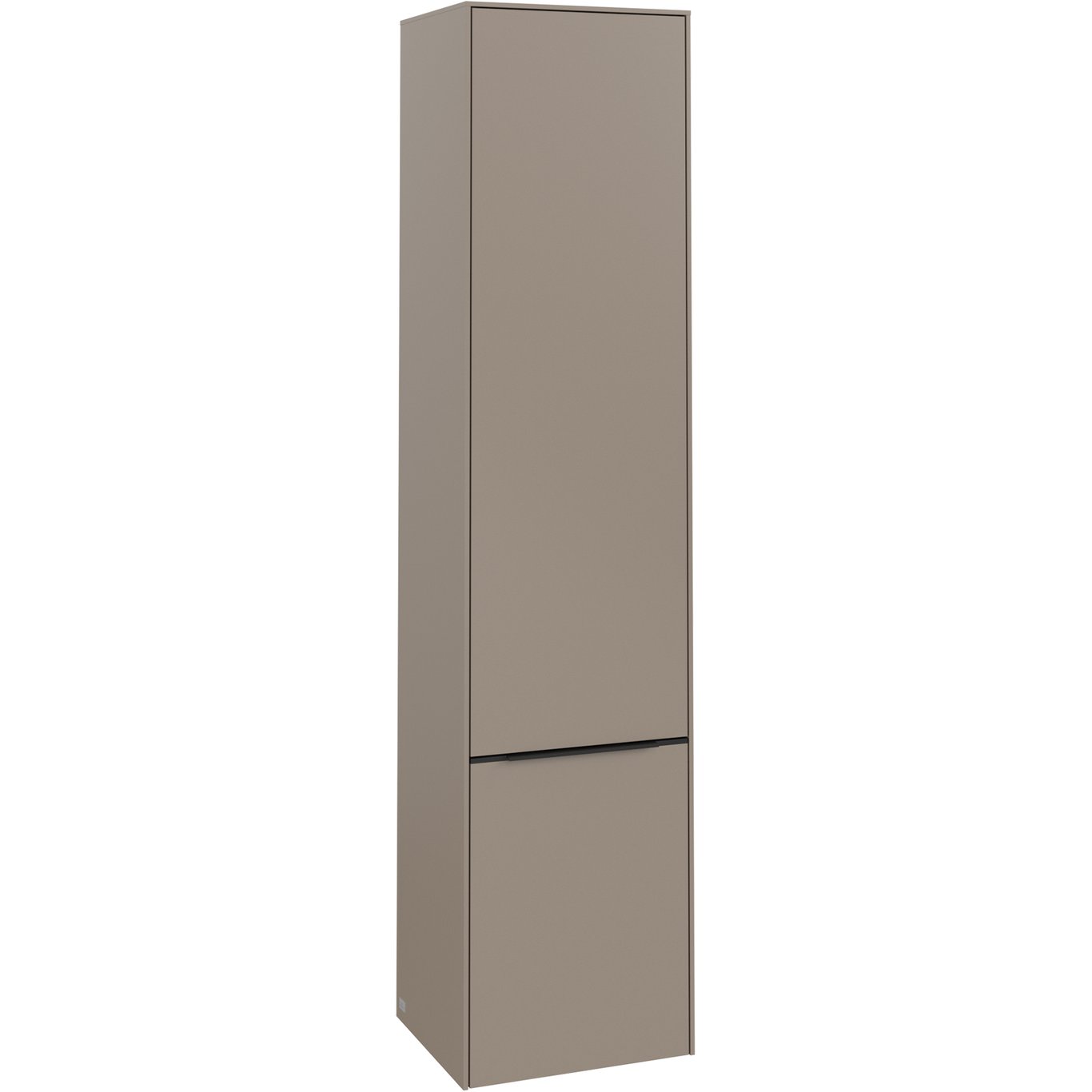 V&B SUBWAY 3.0 HØYSKAP 40X171 HØYRE 2 DØRER TAUPE HÅNDTAK I VOLCANO BLACK V&B SUBWAY 3.0 HØYSKAP 40X171 HØYRE 2 DØRER TAUPE HÅNDTAK I VOLCANO BLACK