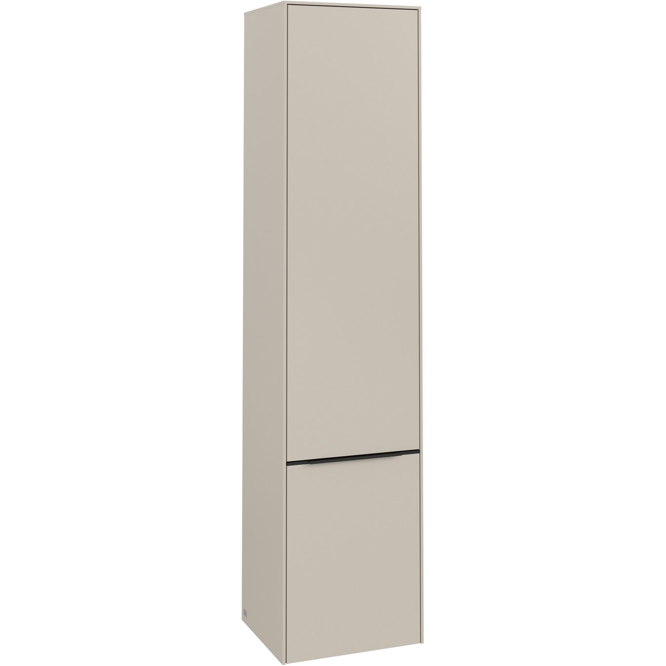 V&B SUBWAY 3.0 HØYSKAP 40X171 HØYRE 2 DØRER CASHMERE GREY HÅNDTAK I VOLCANO BLACK