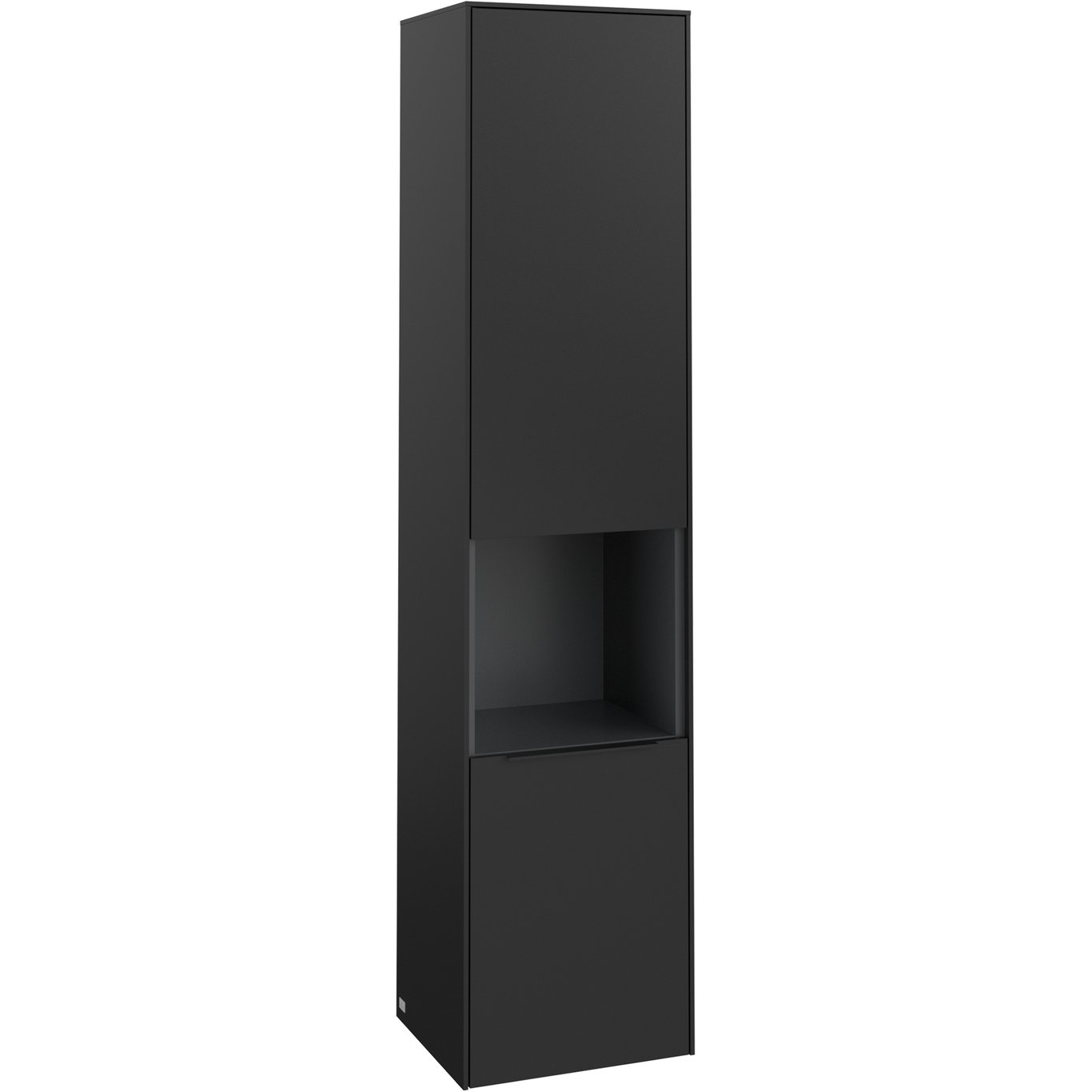 V&B SUBWAY 3.0 HØYSKAP 40X171 VENSTRE 2 DØRER & HYLLE VOLCANO BLACK HÅNDTAK I MØBELETS FARGE