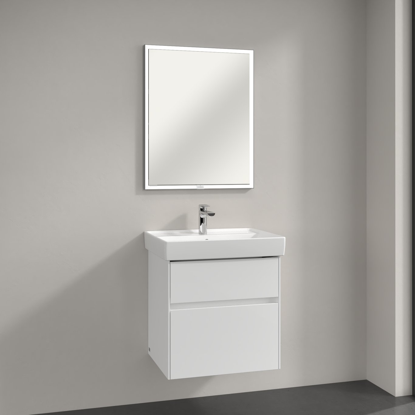 V&B MY VIEW NOW SPEILSKAP INNBYGGING 60X75 HØYRE M/ SENSOR & LYS