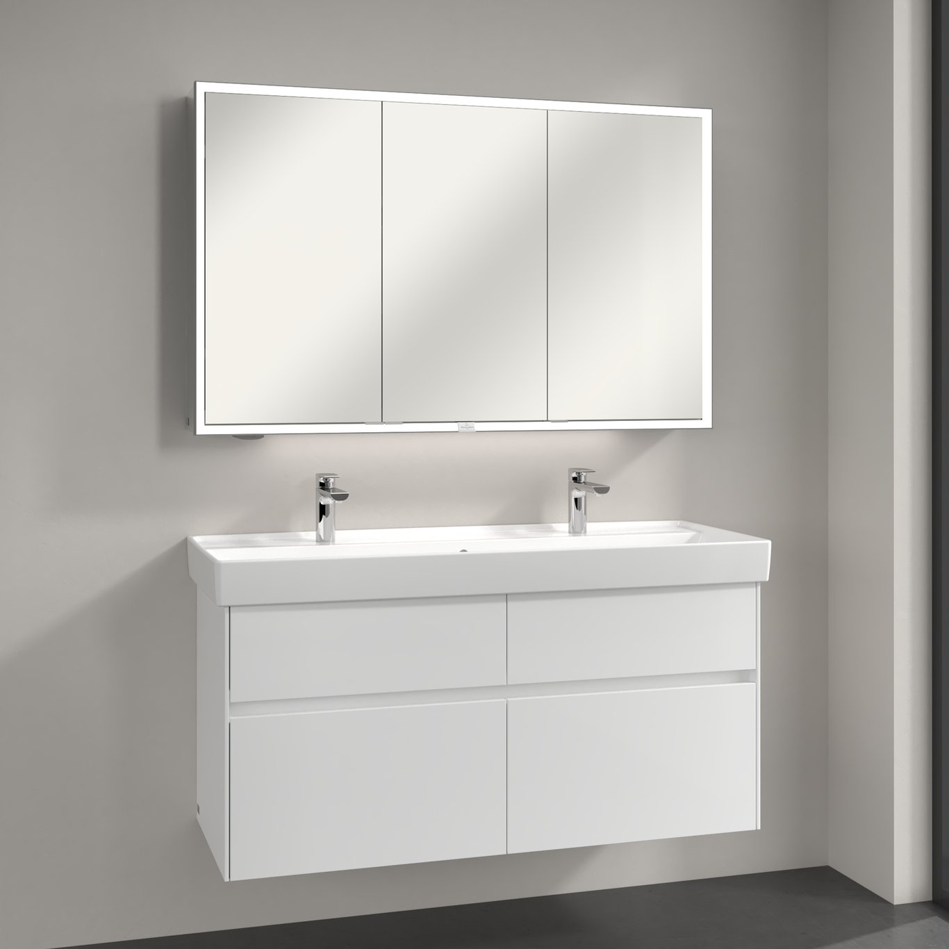 V&B MY VIEW NOW SPEILSKAP 120X75 M/ LYS V&B MY VIEW NOW SPEILSKAP 120X75 M/ LYS