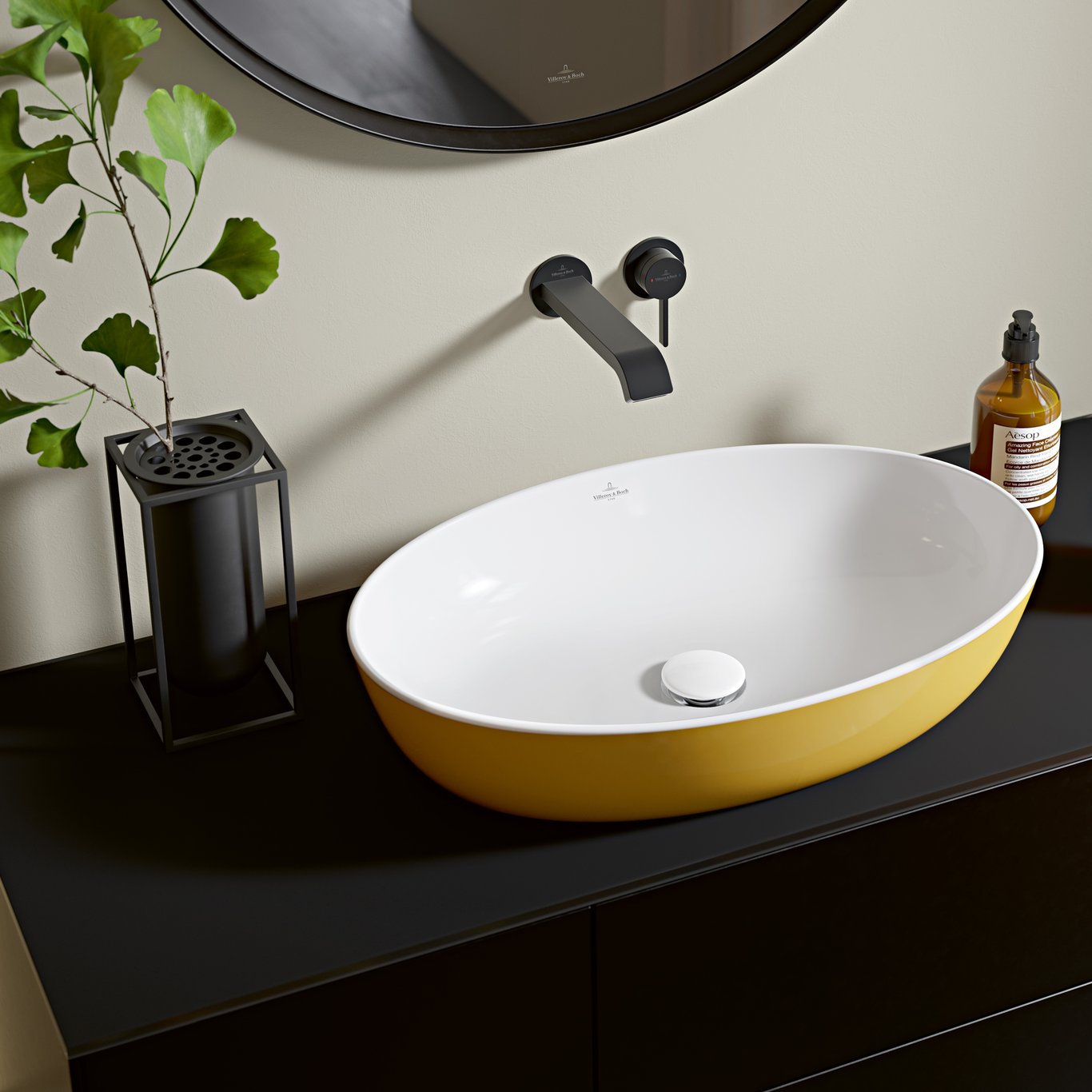 V&B ARTIS SERVANT OVAL 61X41 INDIAN SUMMER