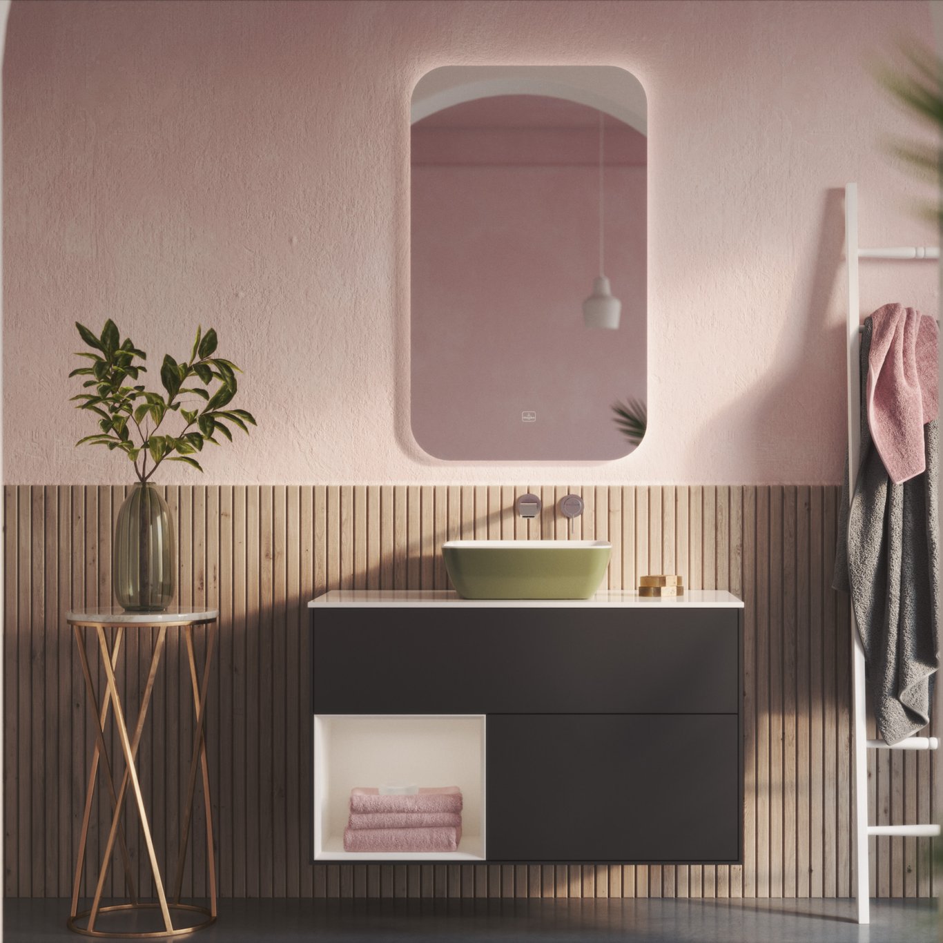 V&B ARTIS SERVANT 41X41 SAGE GREEN