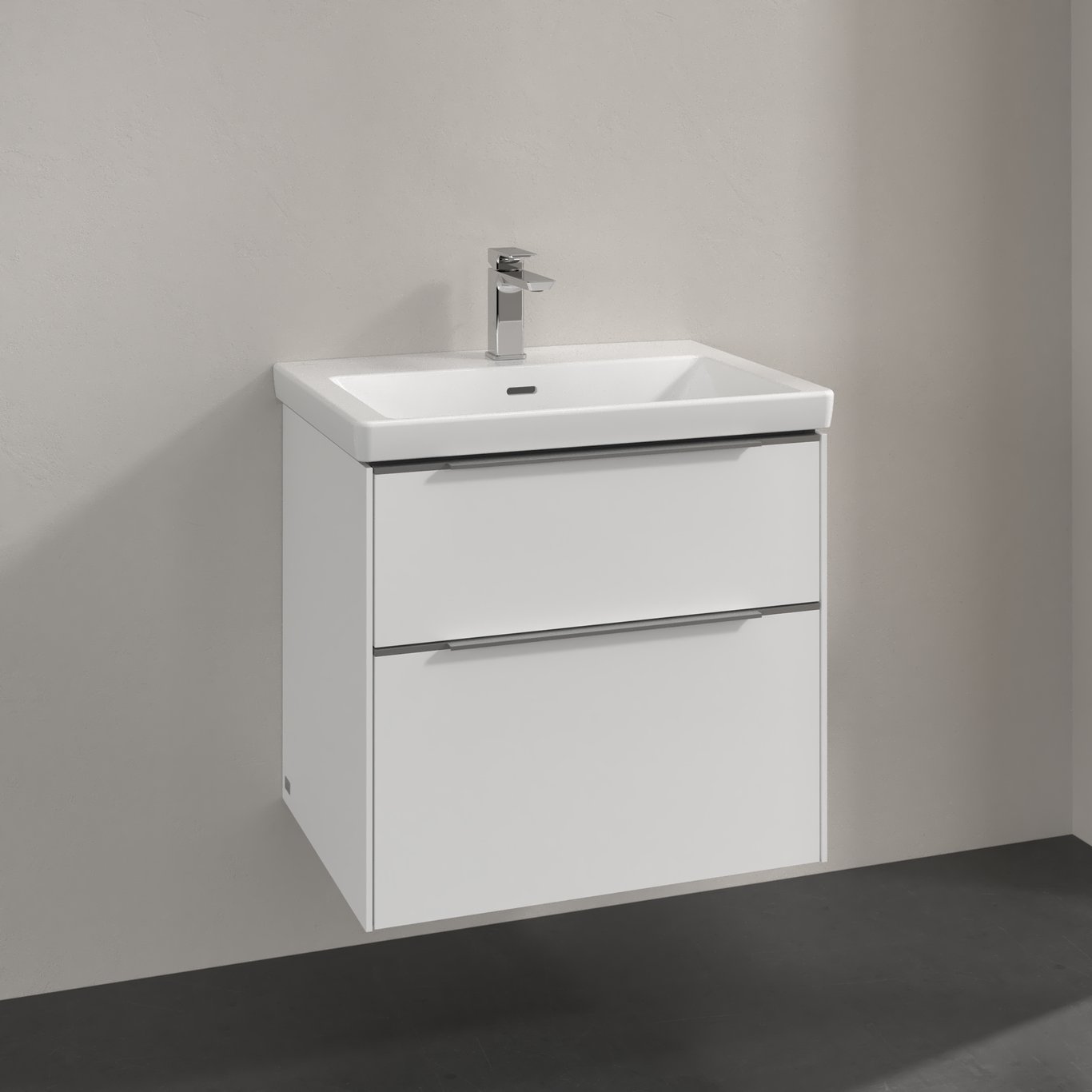 V&B SUBWAY 3.0 SERVANTSKAP 62X57 BRILLIANT WHITE HÅNDTAK I KROM