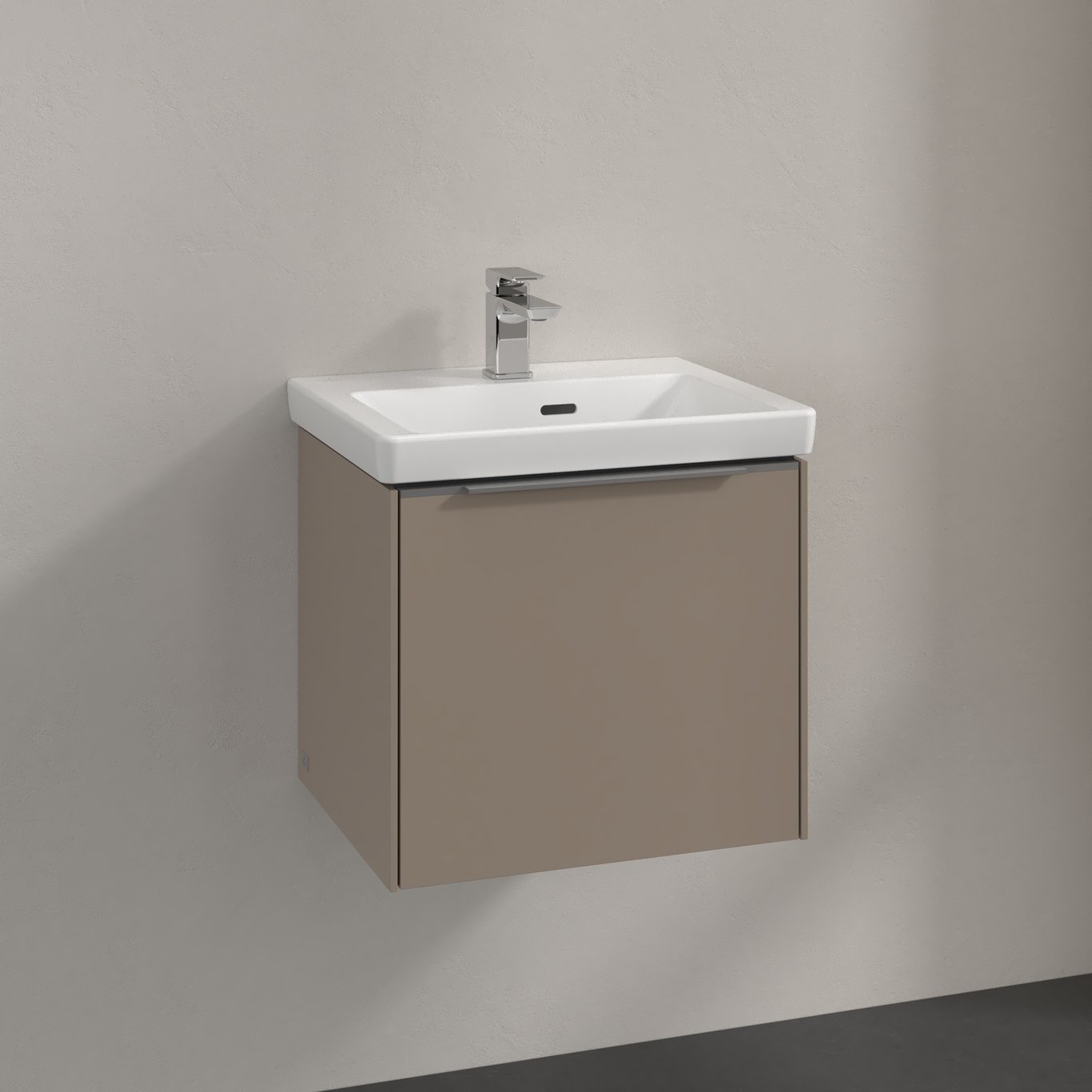 V&B SUBWAY 3.0 SERVANTSKAP 47X42 TAUPE HÅNDTAK I KROM
