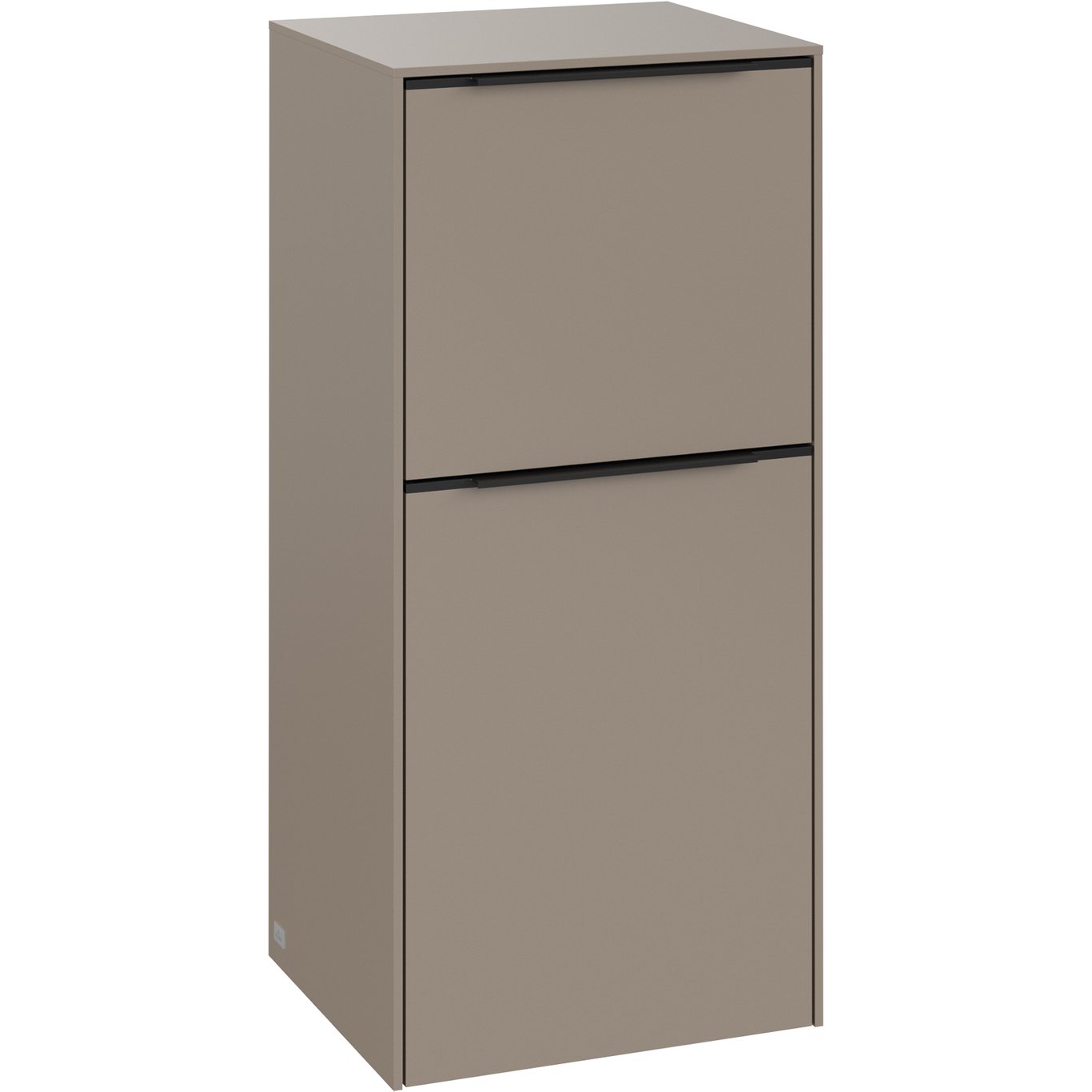 V&B SUBWAY 3.0 SIDESKAP 40X86 VENSTRE TAUPE HÅNDTAK I VOLCANO BLACK