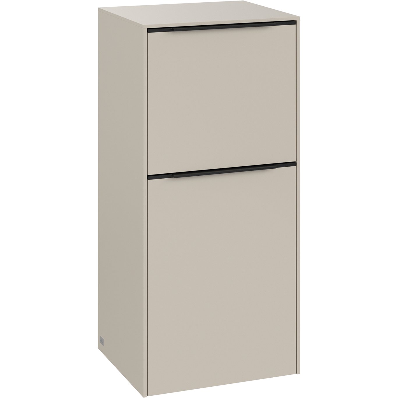 V&B SUBWAY 3.0 SIDESKAP 40X86 VENSTRE CASHMERE GREY HÅNDTAK I VOLCANO BLACK